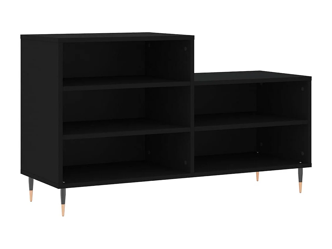Armoire à chaussures Noir 102x36x60 cm Bois d'ingénierie