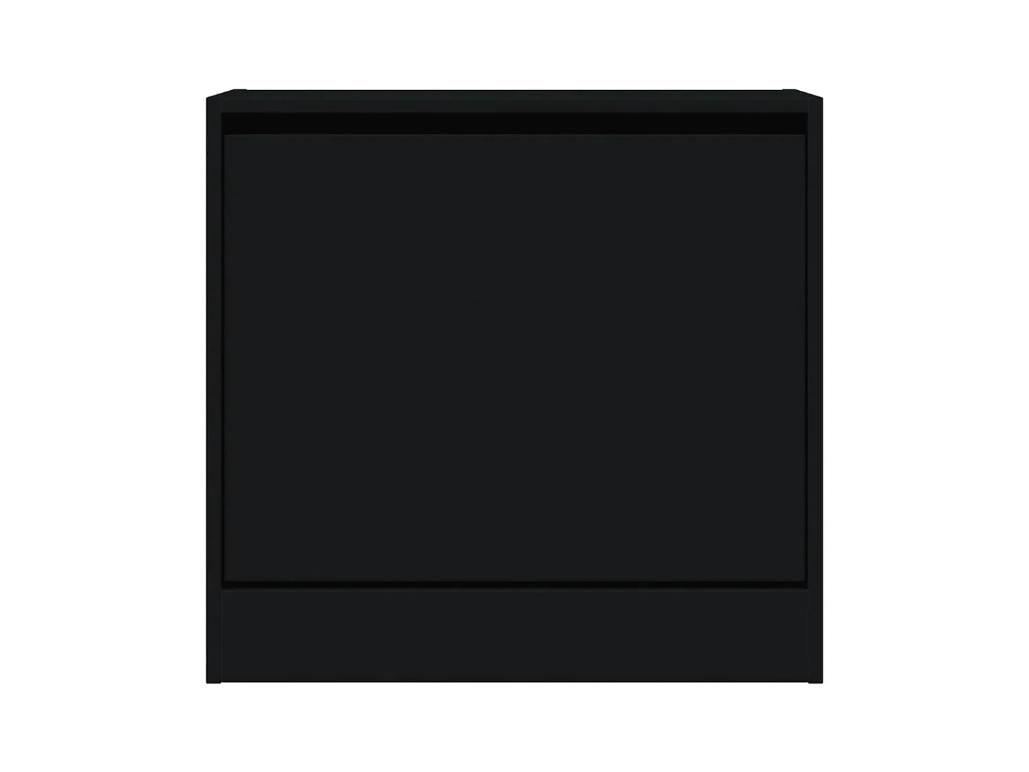 Zwarte schoenenkast 60x21x57 cm bewerkt hout