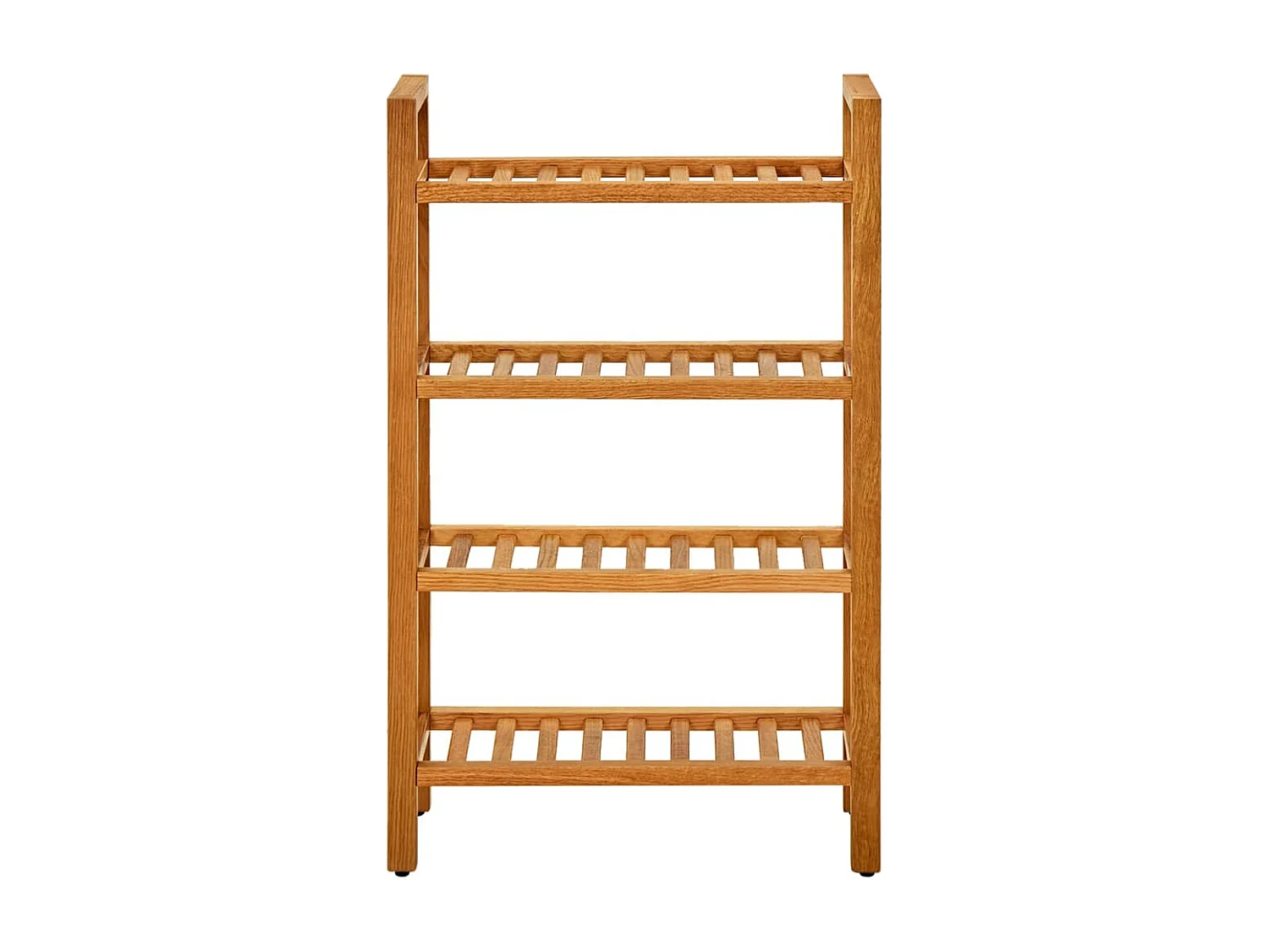 Zapatero de 4 niveles 50x27x80 cm Roble macizo