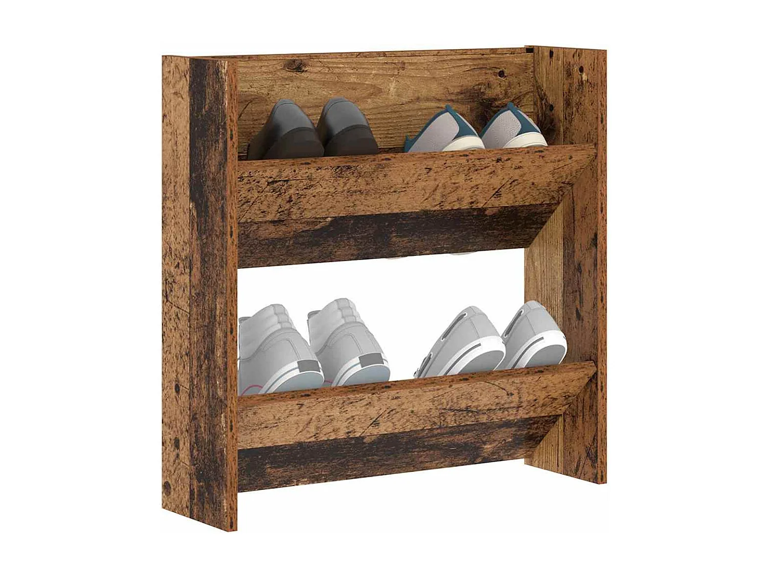 Cabinets à chaussures muraux Vieux bois 60 x 18 x 60 cm