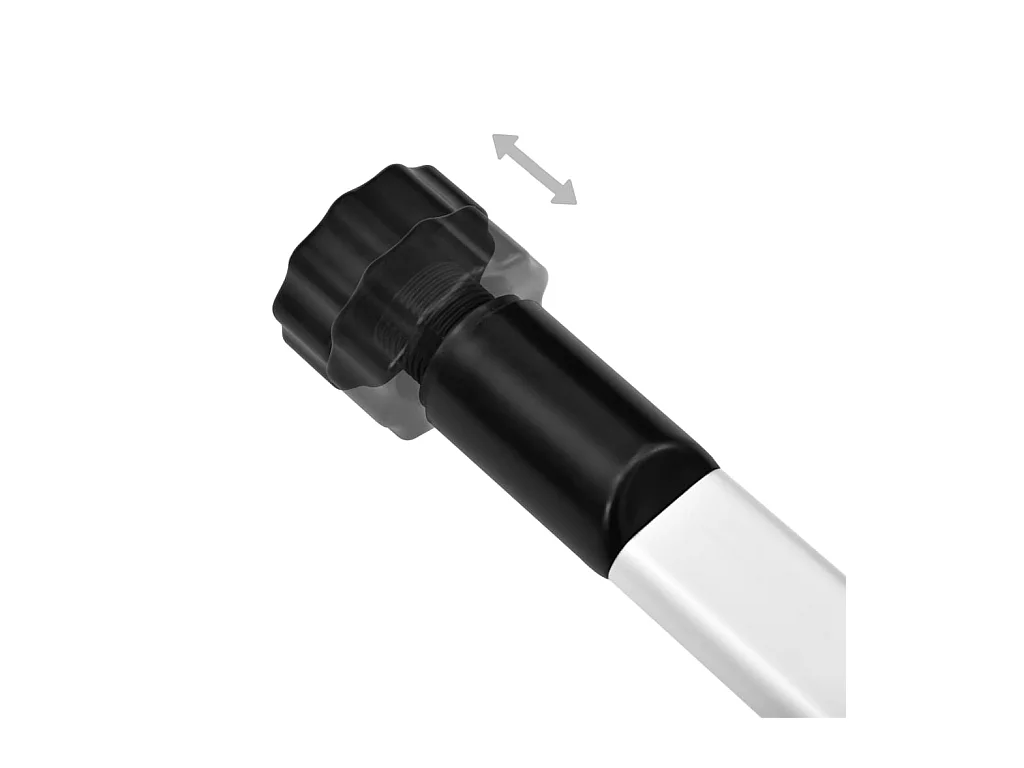 Étagère à chaussures télescopique avec barres Aluminium