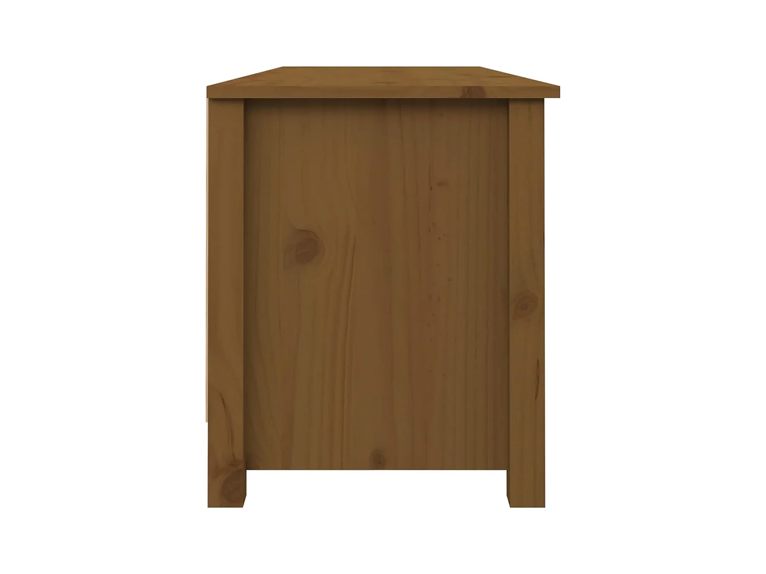 Honingbruine schoenenbank 110x38x45,5 cm massief grenen