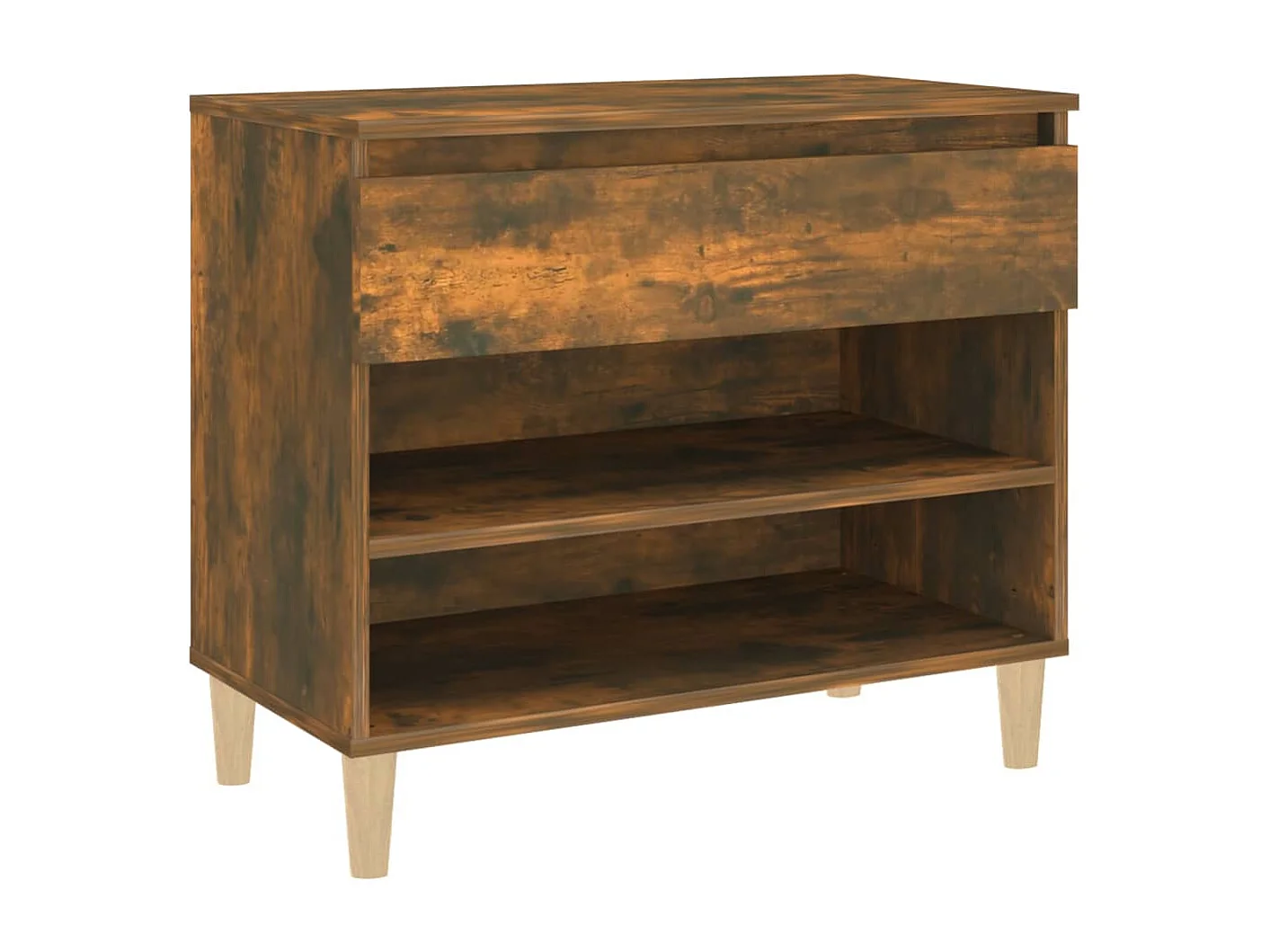 Armoire à chaussures Chêne fumé 70x36x60 cm Bois d'ingénierie