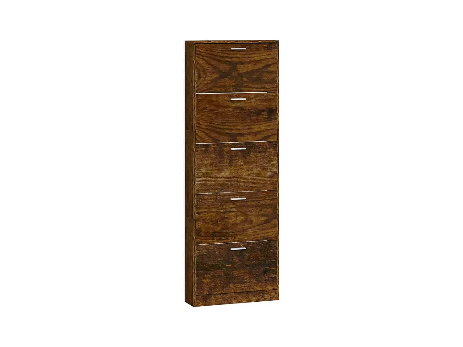 Armoire à chaussures Chêne fumé 59x17x169 cm Bois d'ingénierie