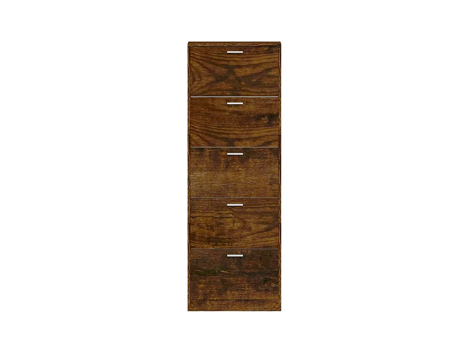 Armoire à chaussures Chêne fumé 59x17x169 cm Bois d'ingénierie