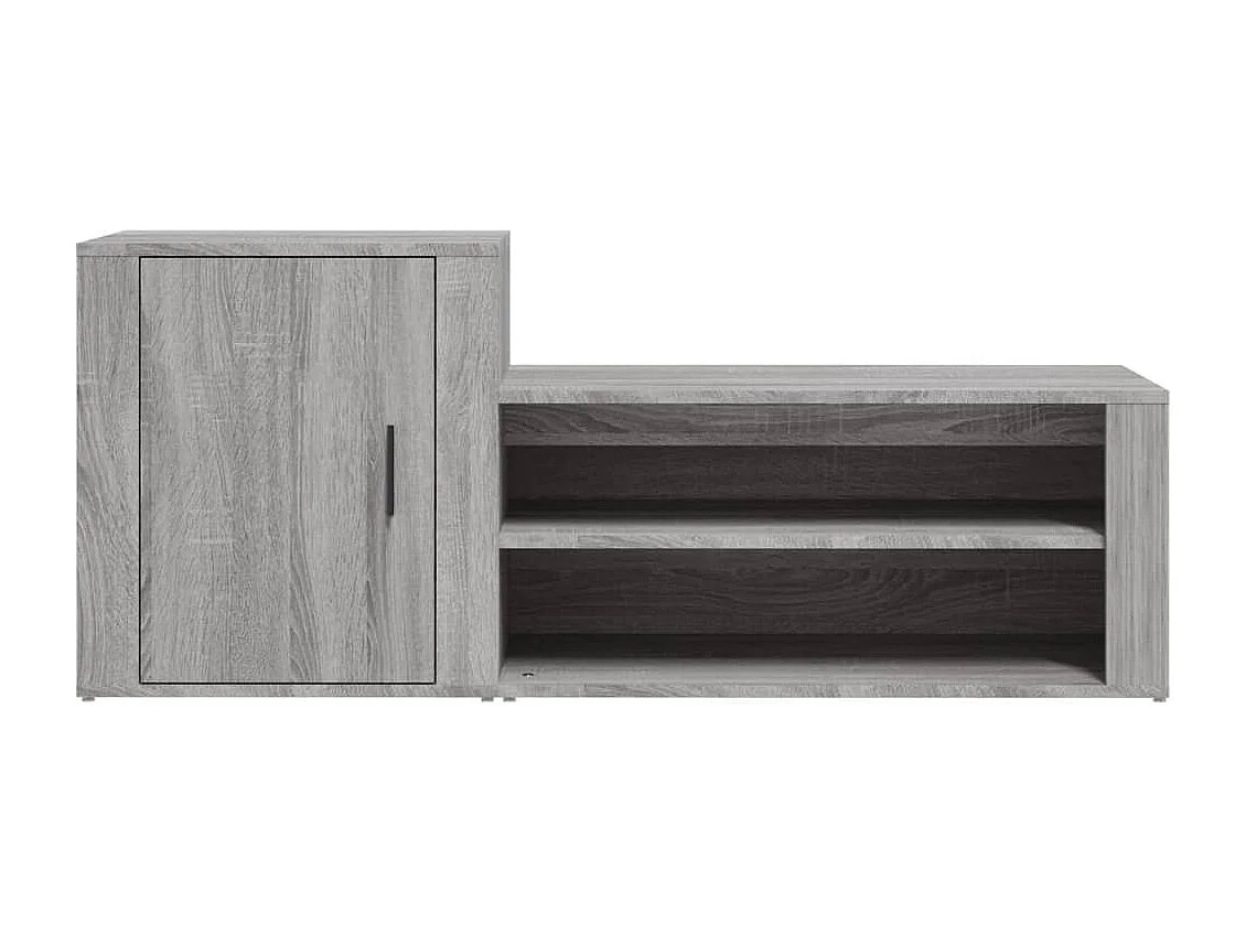 Armoire à chaussures Sonoma gris 130x35x54 cm Bois d'ingénierie