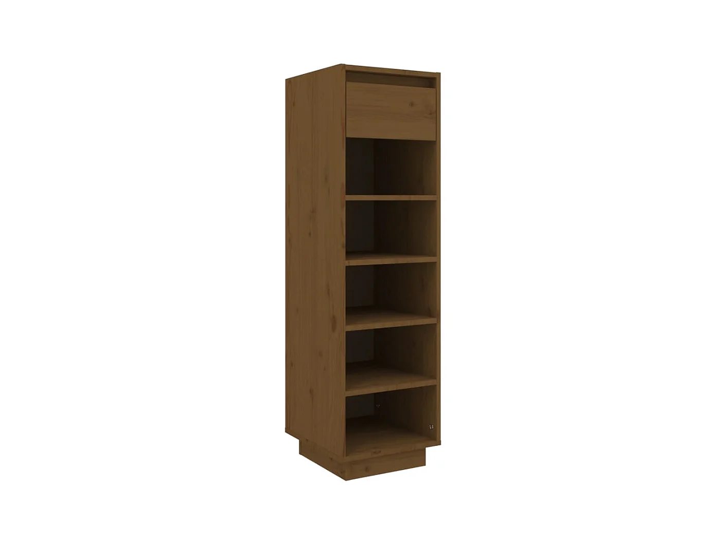 Armoire à chaussures marron miel 30x34x105cm bois de pin massif