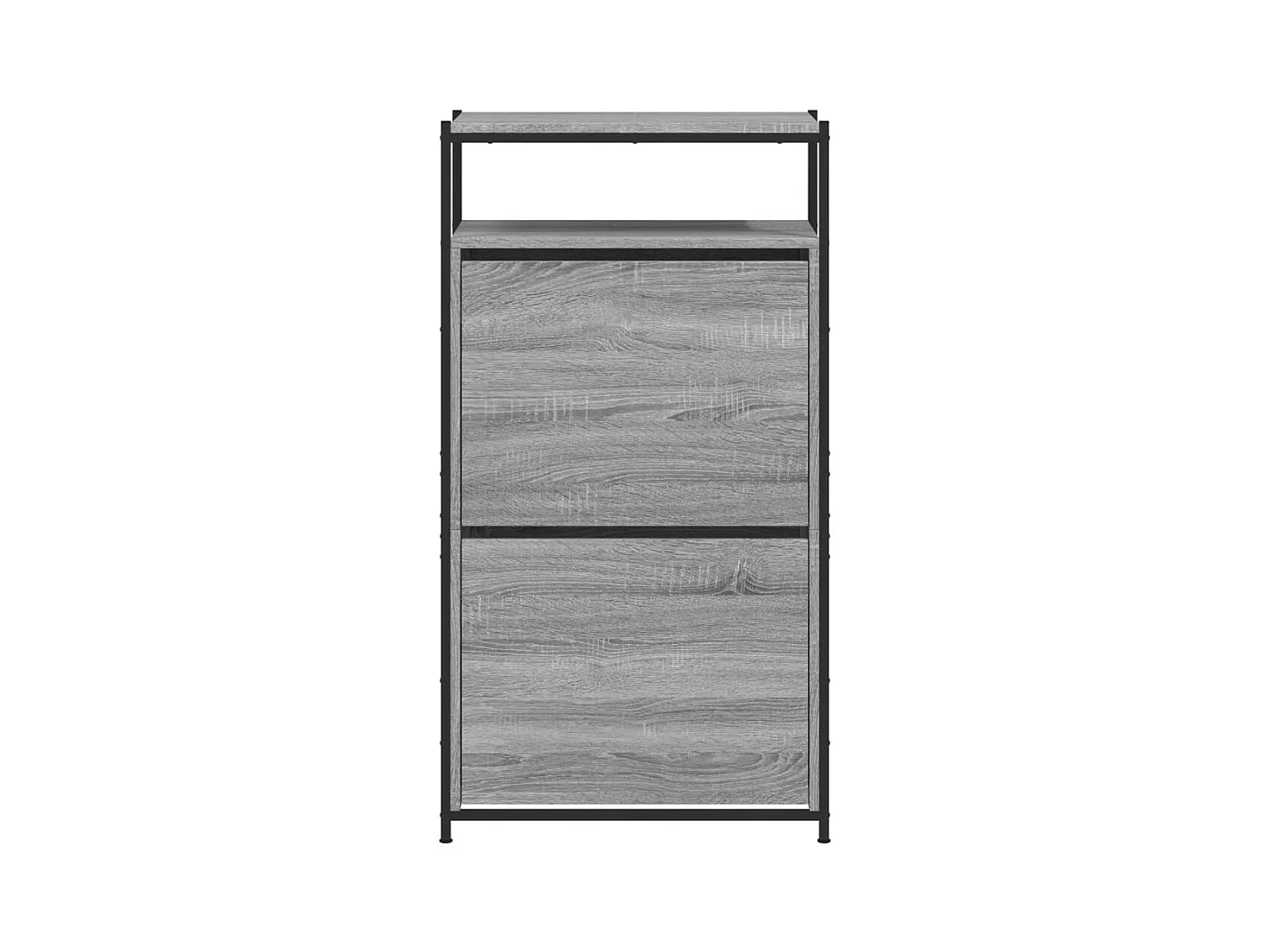 Armoire à chaussures Sonoma gris 60x34x112 cm Bois d'ingénierie