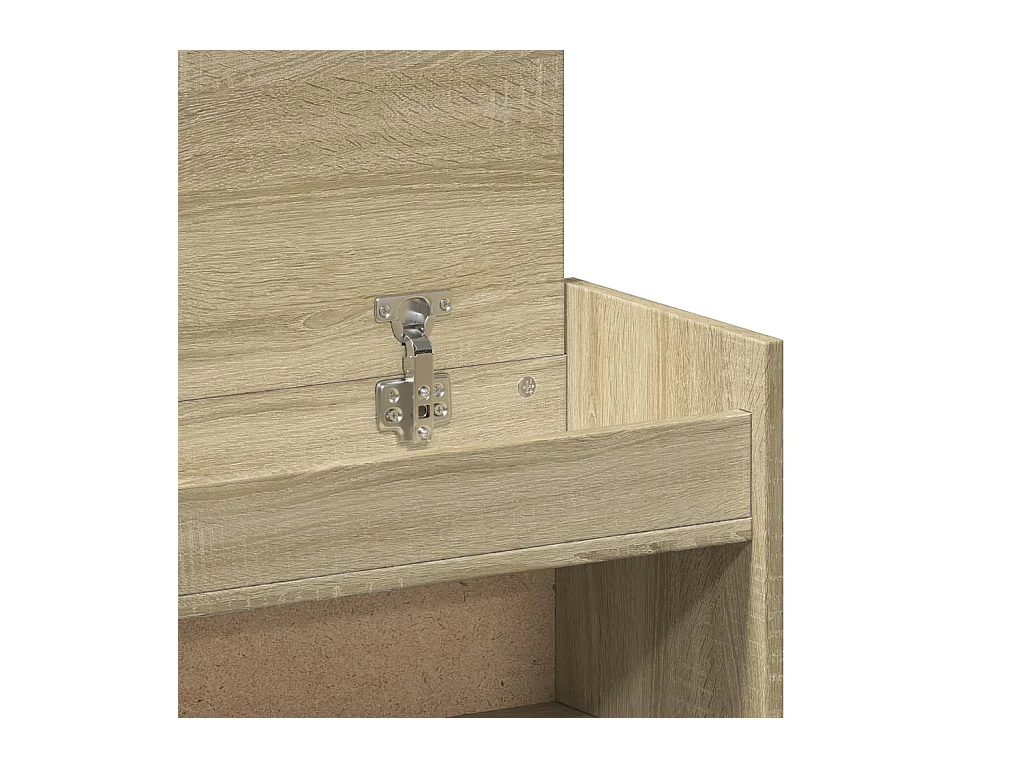 Armoire à chaussures chêne sonoma bois d'ingénierie