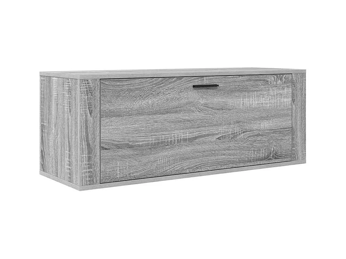 Sonoma grijze wandschoenenkast 100x35x38 cm