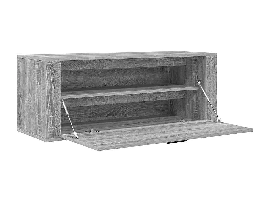 Sonoma grijze wandschoenenkast 100x35x38 cm