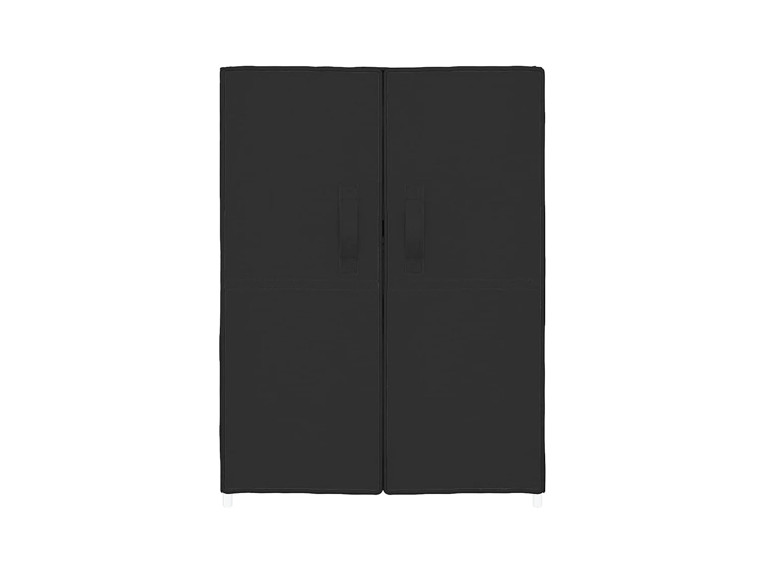 Zwarte schoenenkast 60x28x90 cm Stof