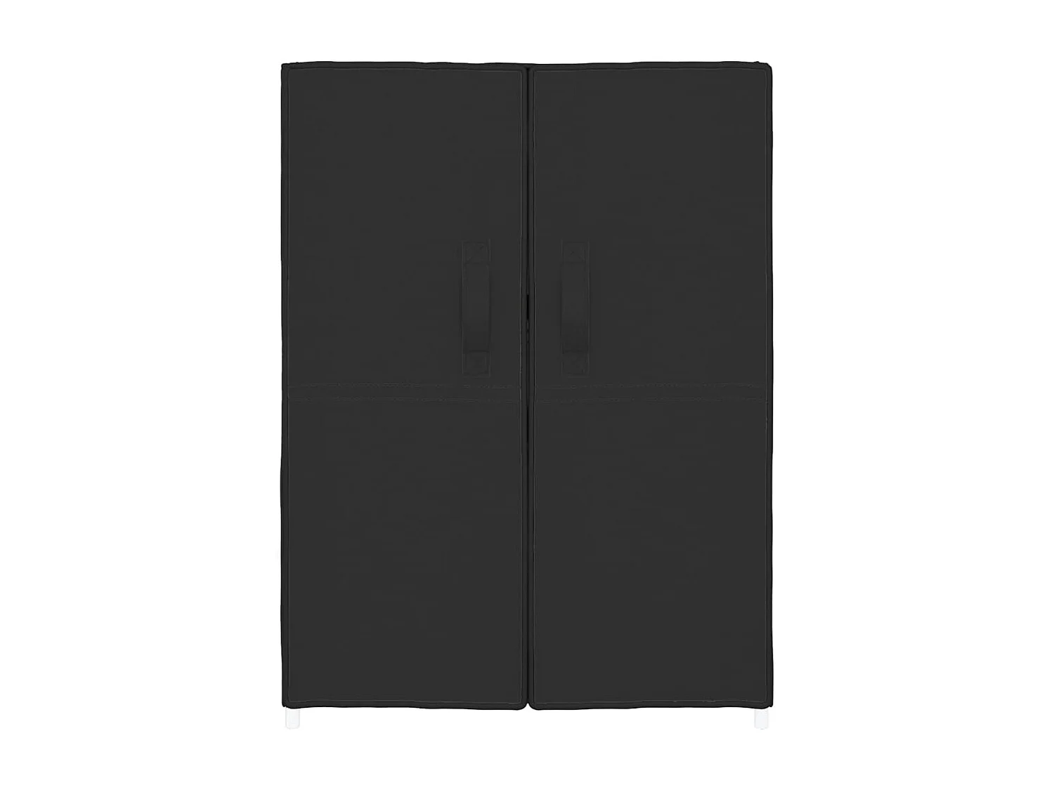 Zapatero negro 60x28x90 cm Tela