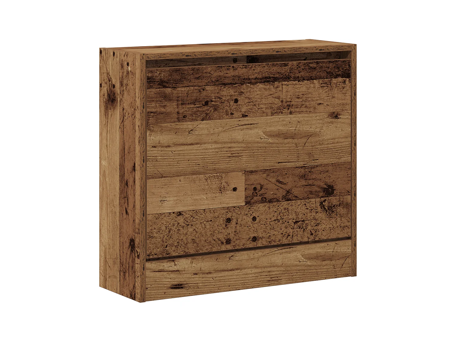 Cabinet à chaussures en vieux bois 60x21x57 cm en bois technique