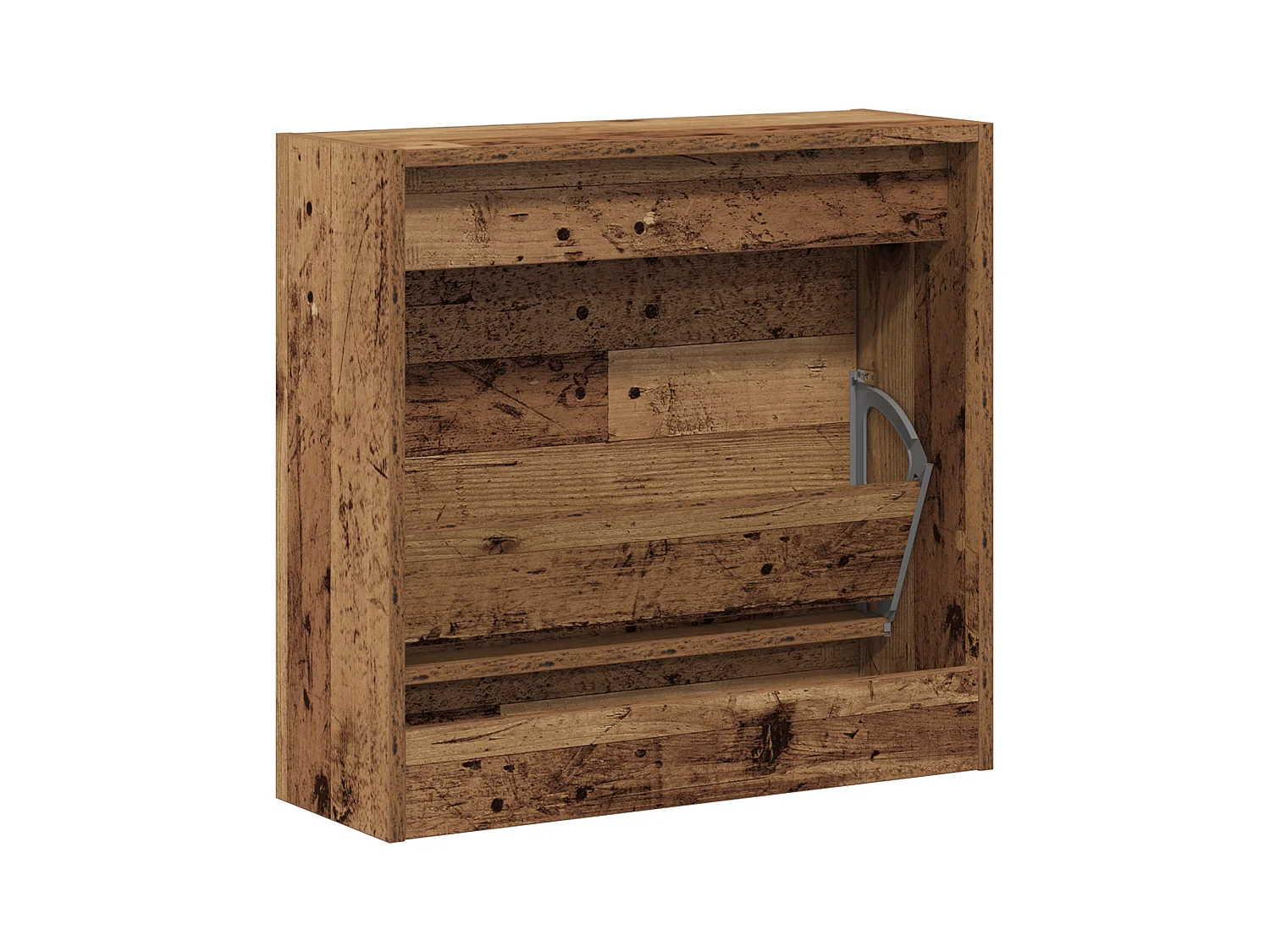Cabinet à chaussures en vieux bois 60x21x57 cm en bois technique