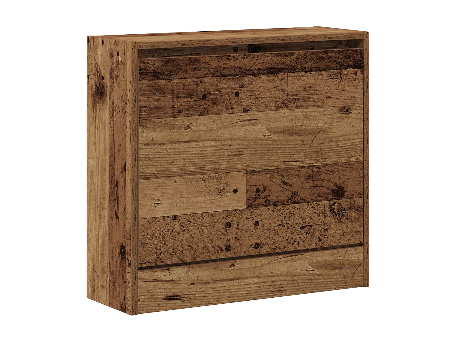 Cabinet à chaussures en vieux bois 60x21x57 cm en bois technique
