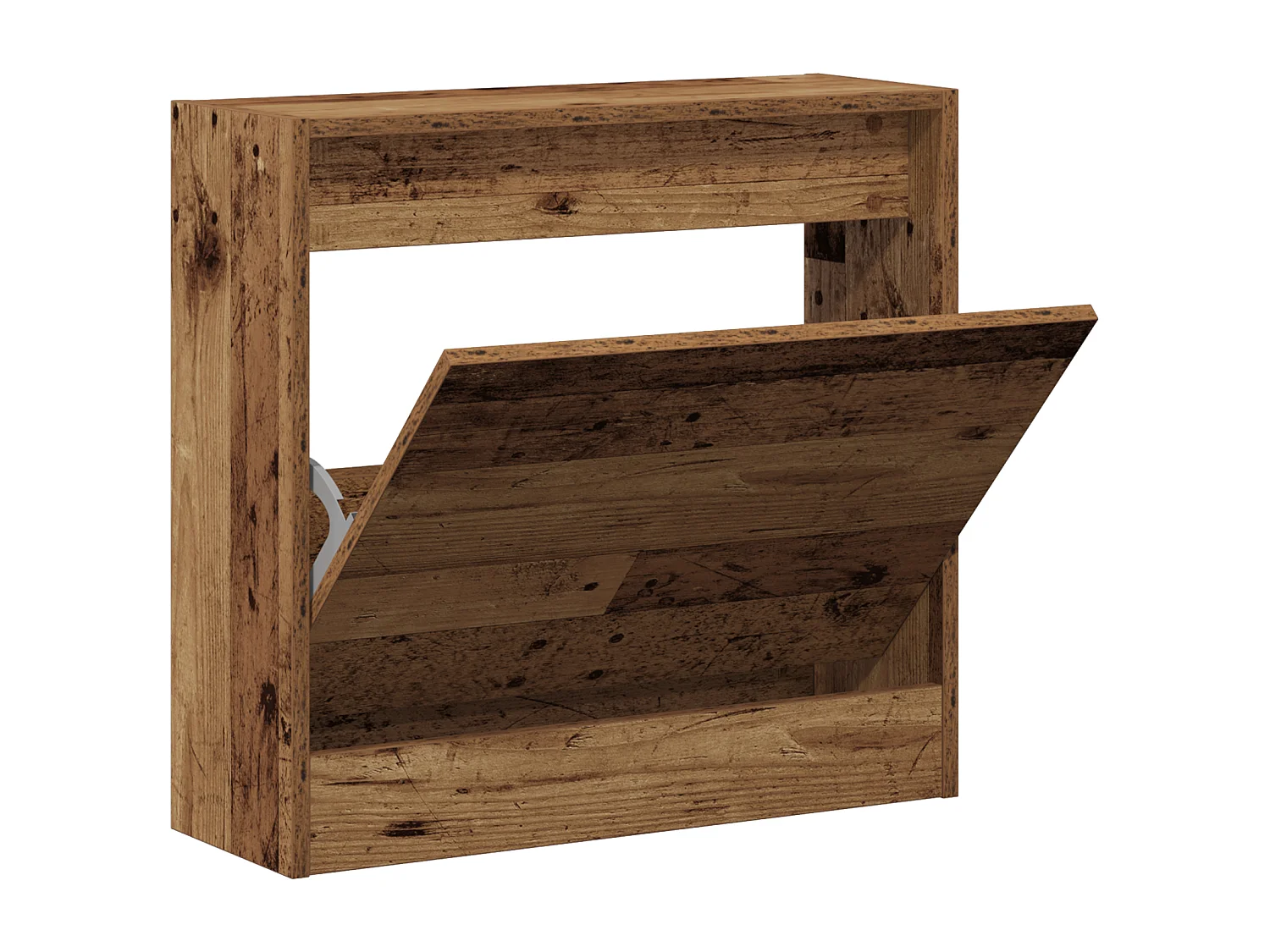 Cabinet à chaussures en vieux bois 60x21x57 cm en bois technique