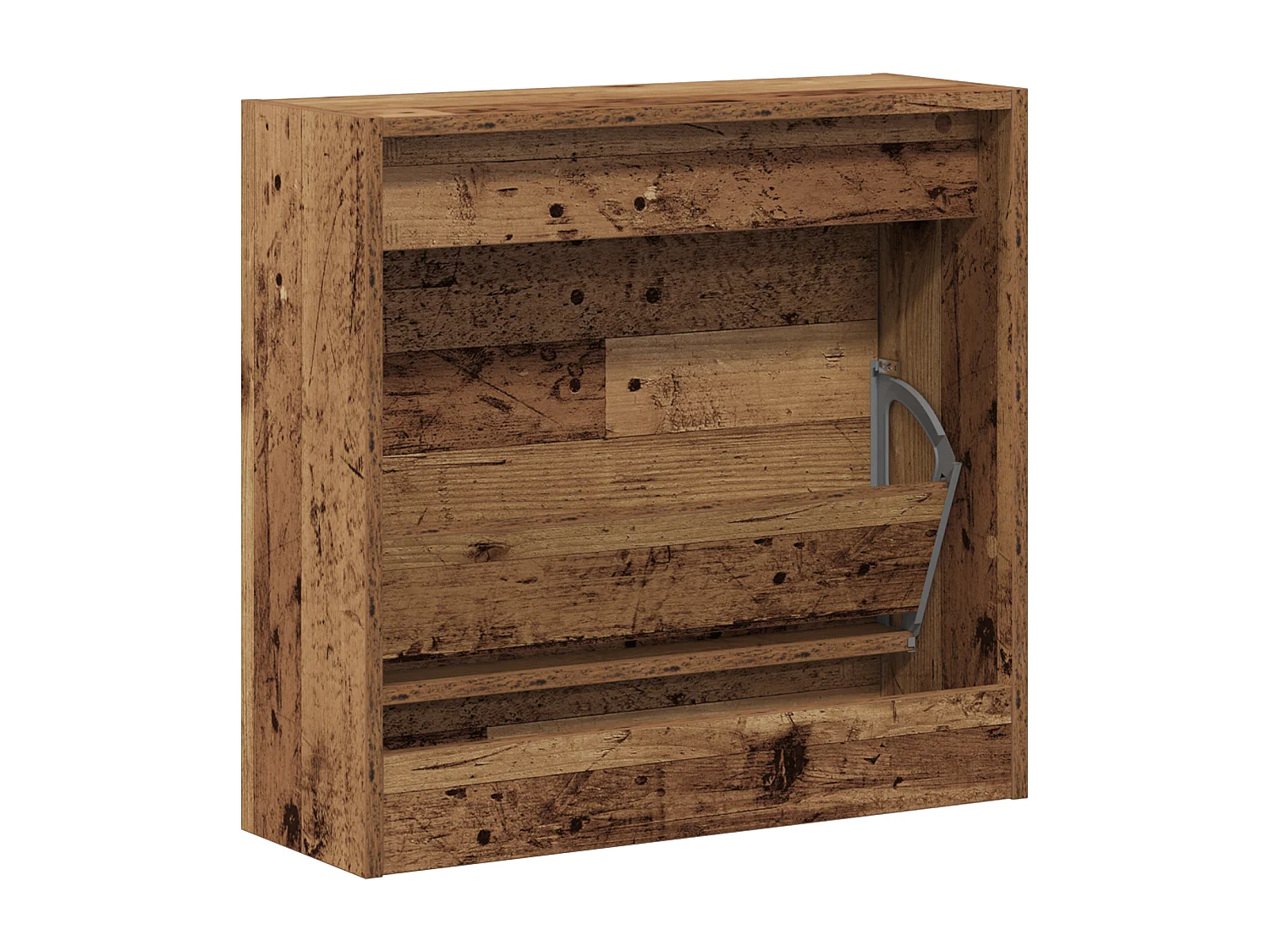 Cabinet à chaussures en vieux bois 60x21x57 cm en bois technique