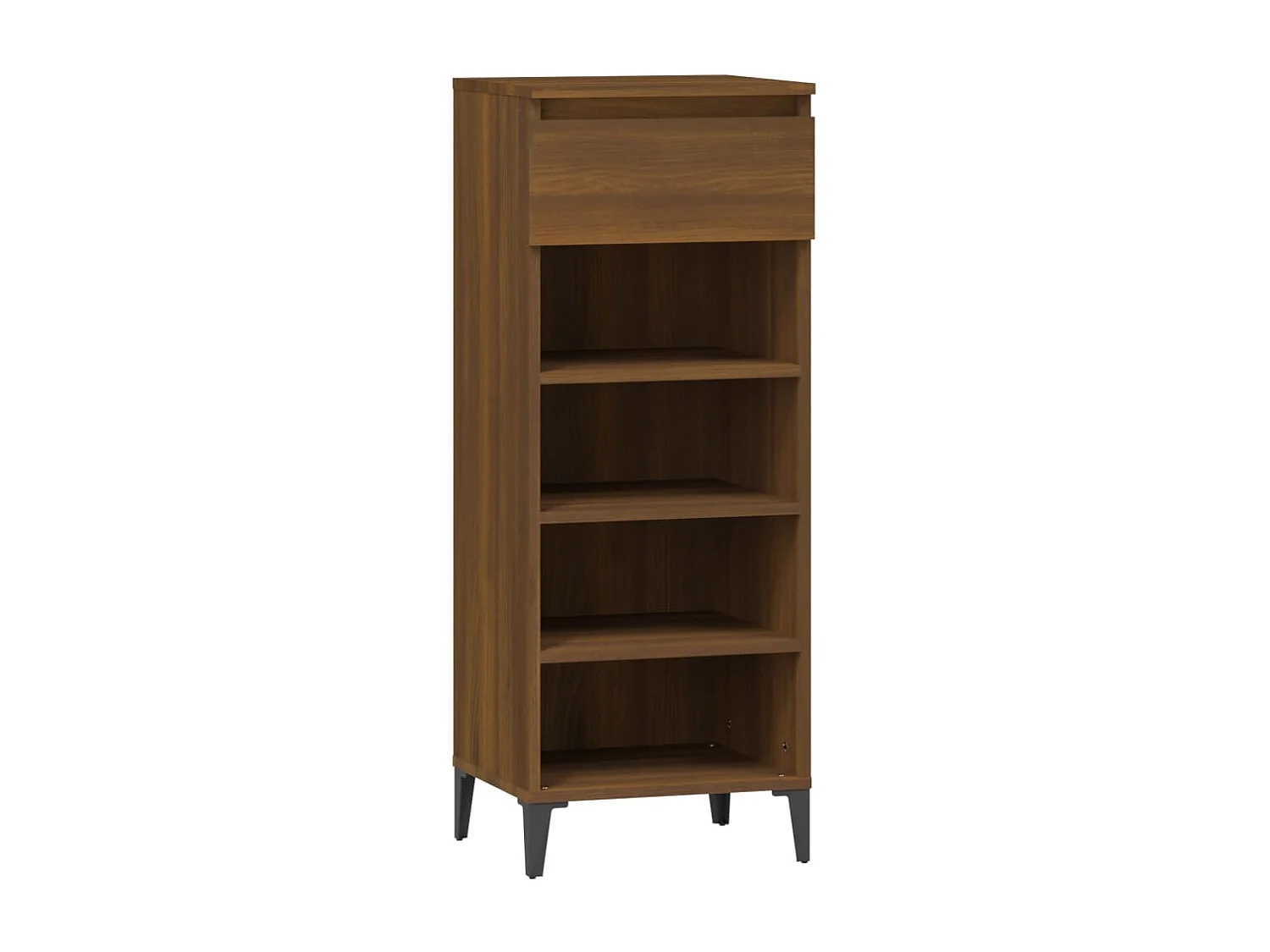 Zapatero Roble marrón 40x36x105 cm Madera de ingeniería