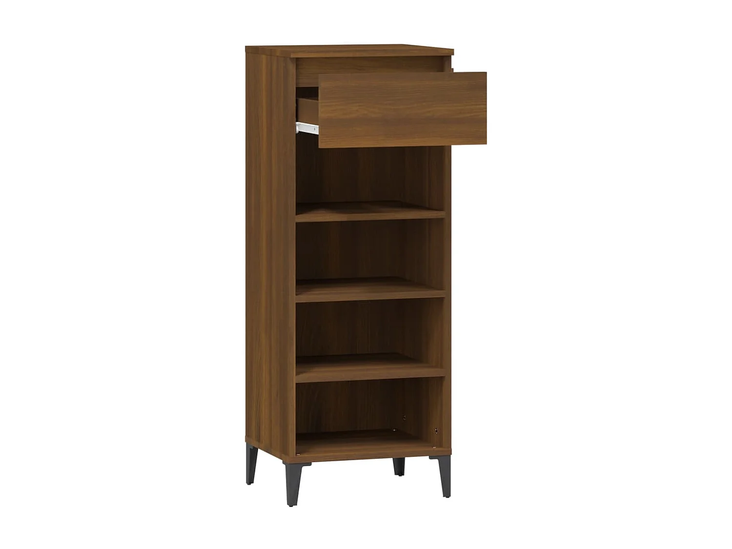 Zapatero Roble marrón 40x36x105 cm Madera de ingeniería