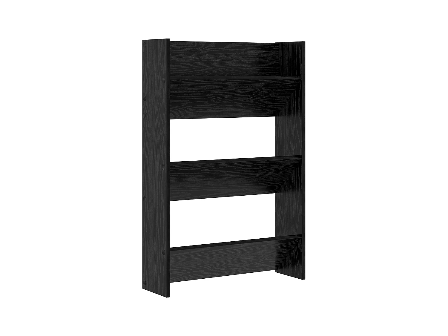 Cabinets à chaussures muraux 2 pcs Chêne noir 60 x 18 x 60 cm