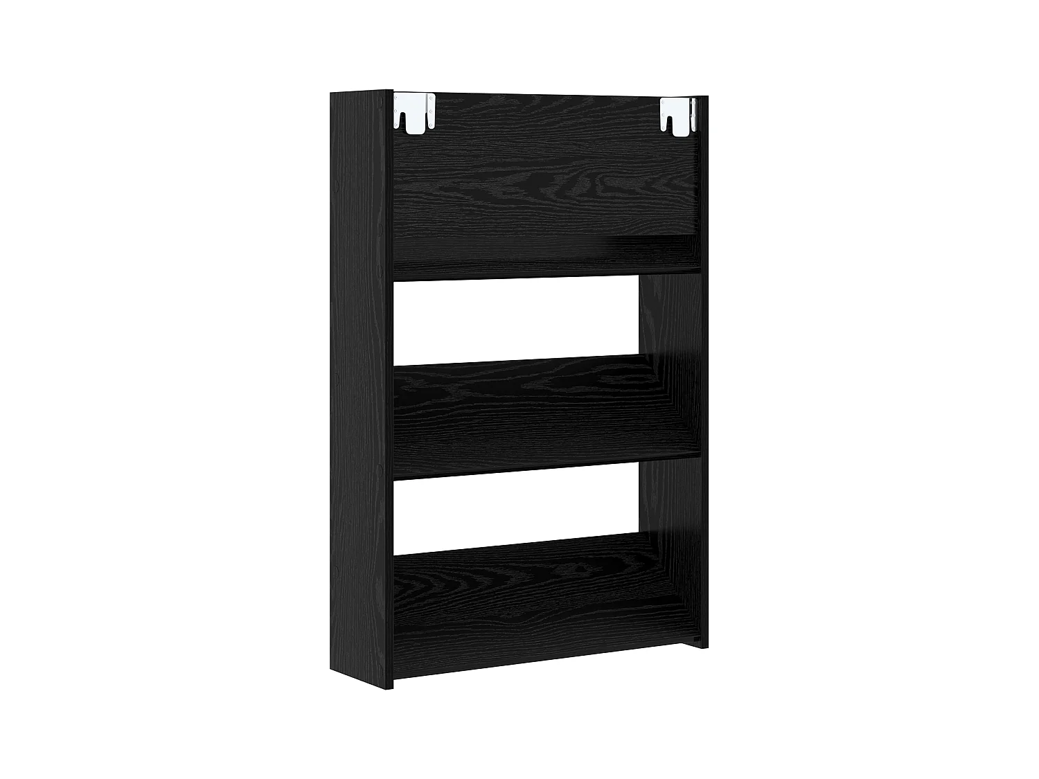 Cabinets à chaussures muraux 2 pcs Chêne noir 60 x 18 x 60 cm