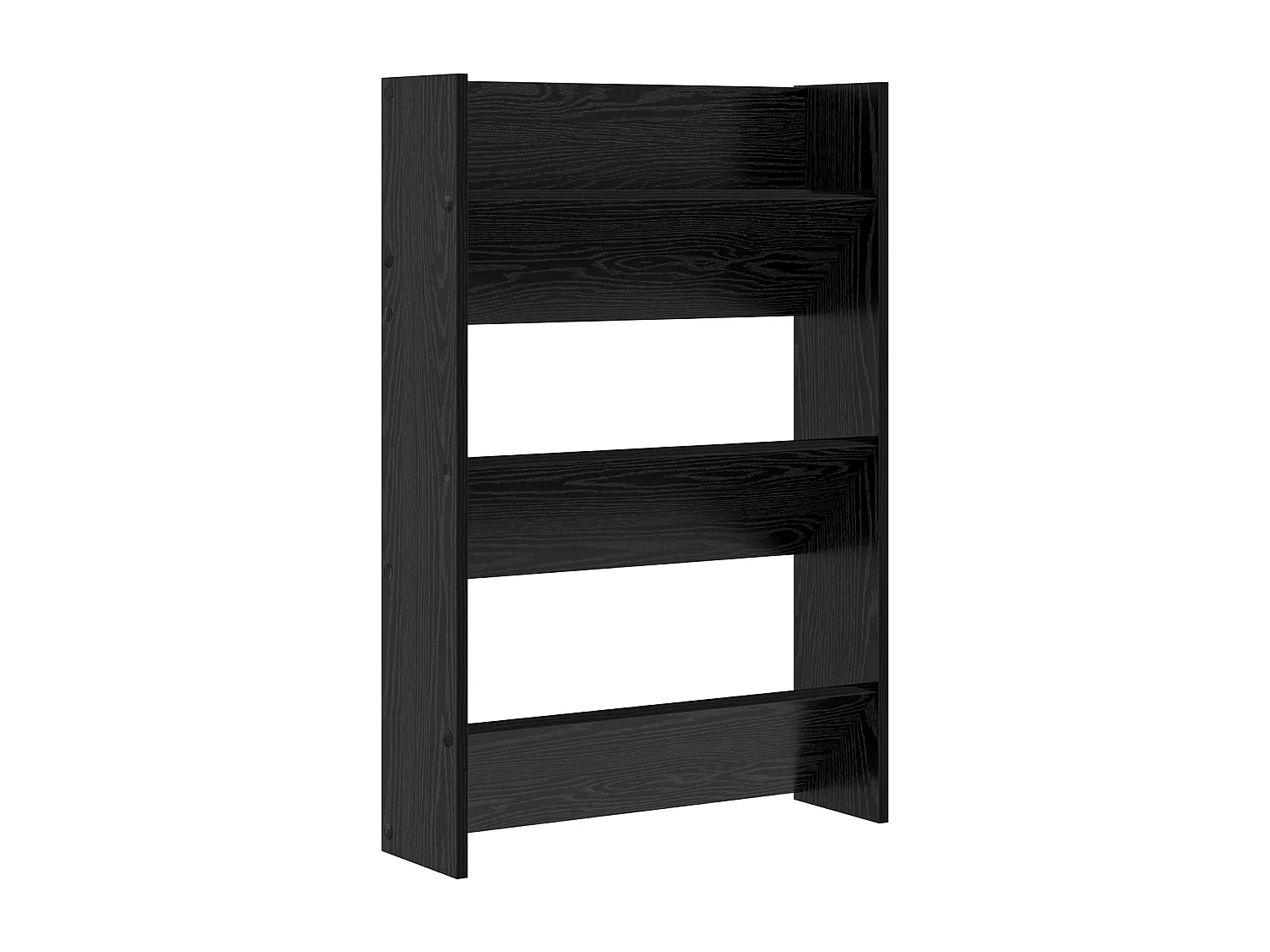 Cabinets à chaussures muraux 2 pcs Chêne noir 60 x 18 x 60 cm