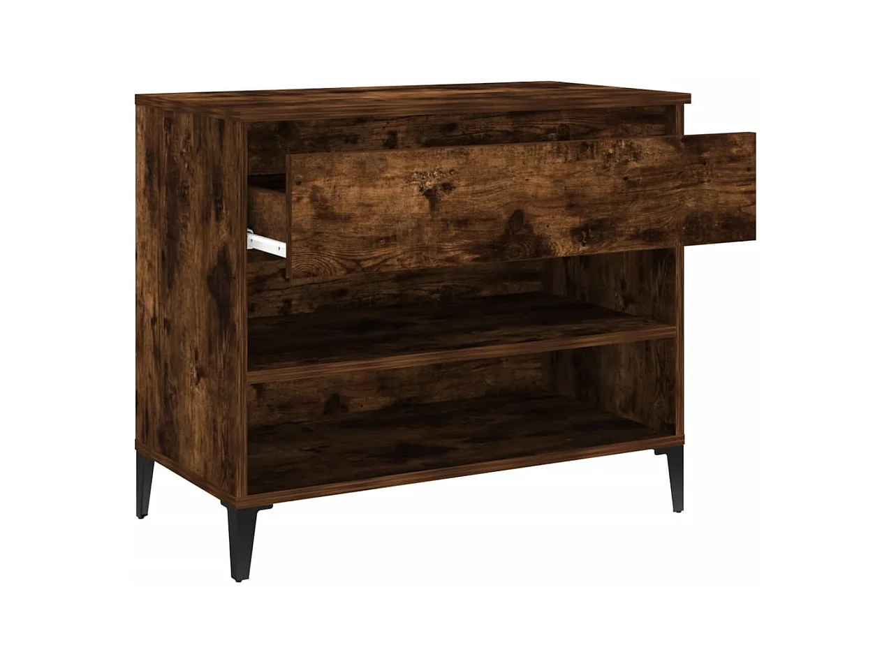 Armoire à chaussures Chêne fumé 70x36x60 cm Bois d'ingénierie