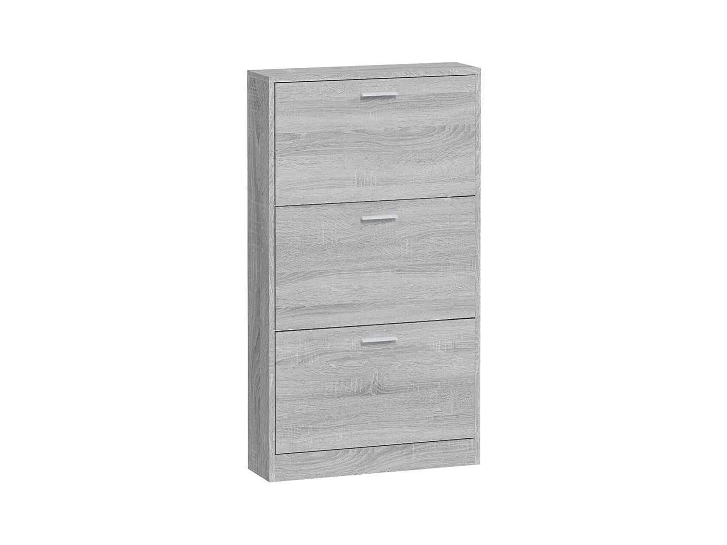 Armoire à chaussures Sonoma gris 59x17x108 cm Bois d'ingénierie