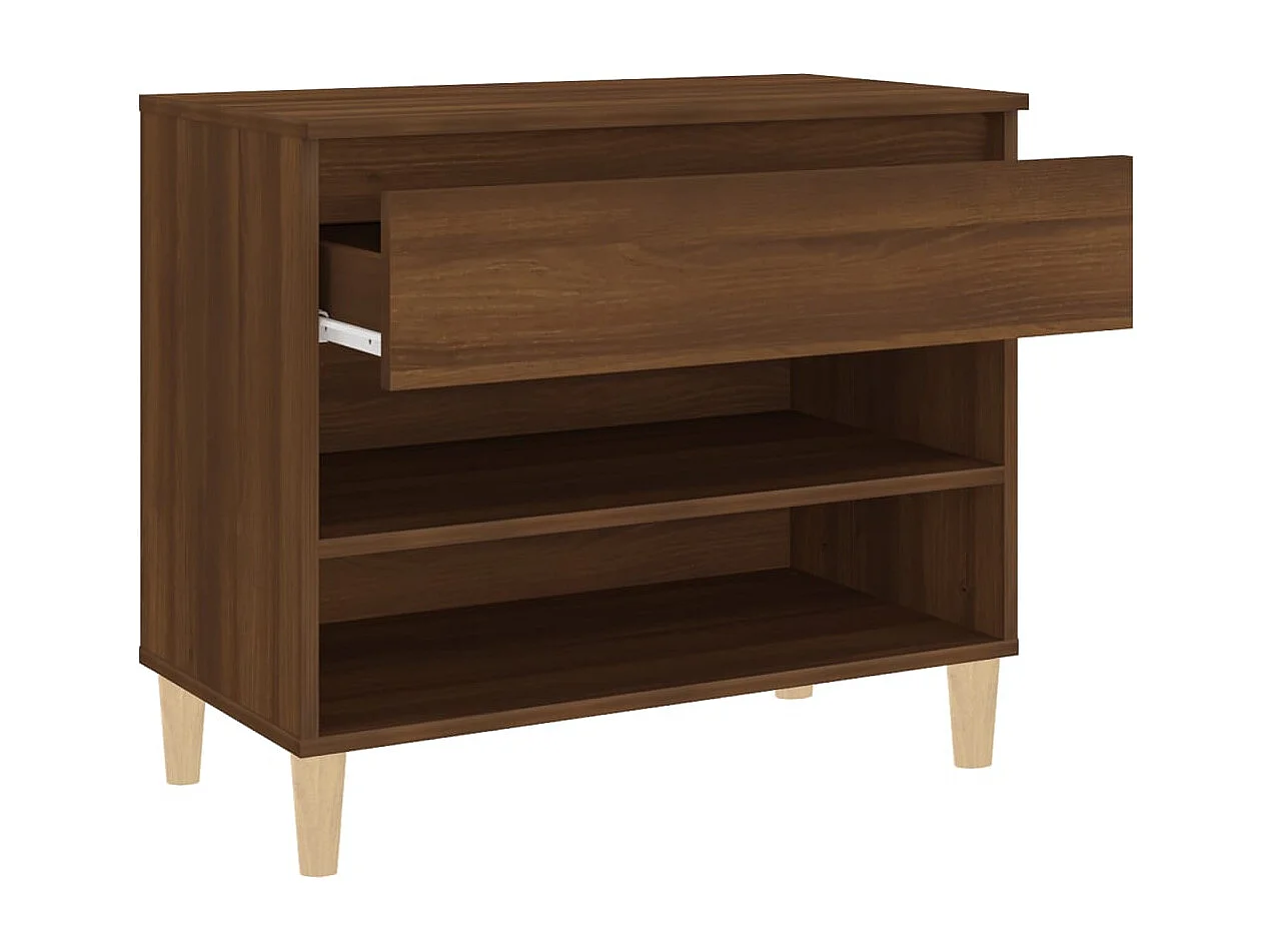 Armoire à chaussures Chêne marron 70x36x60 cm Bois d'ingénierie