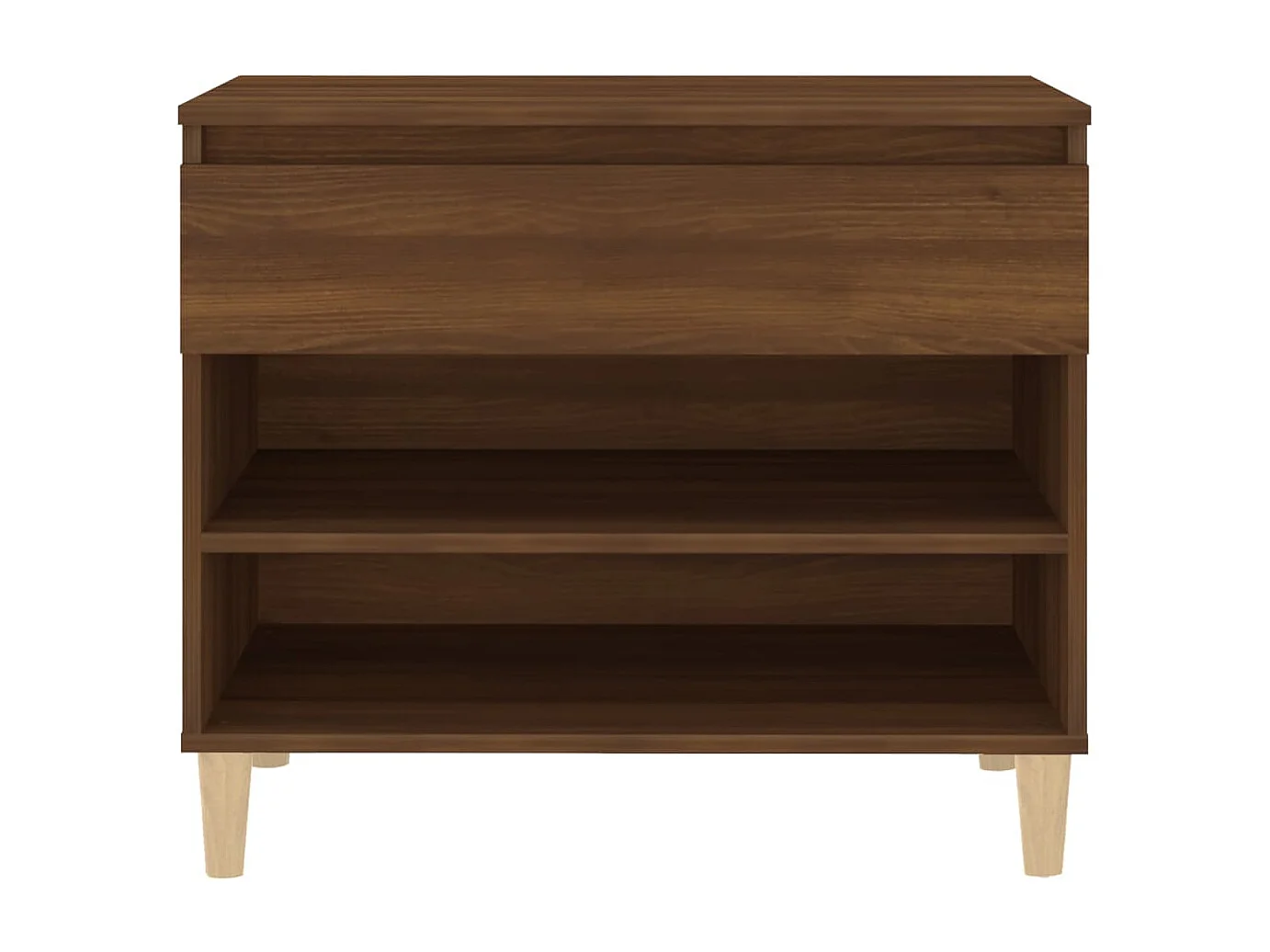 Zapatero Roble marrón 70x36x60 cm Madera de ingeniería