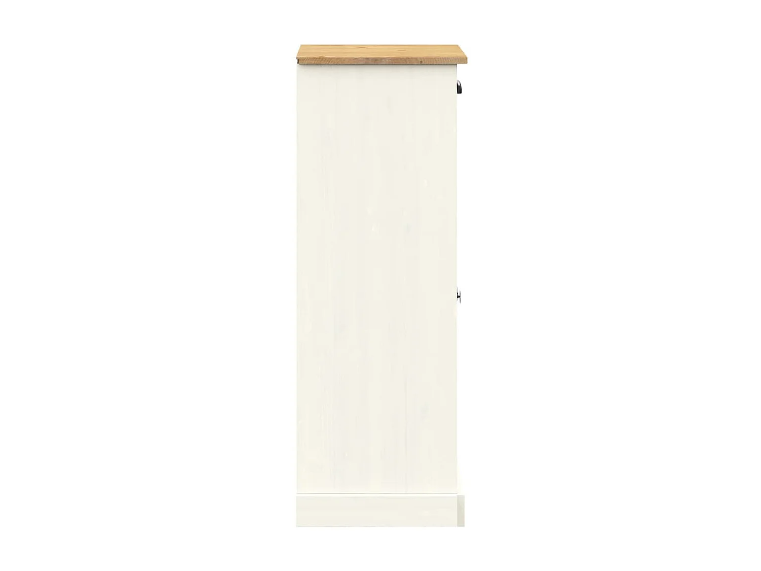 Armoire à chaussures blanc 60x35x96 cm bois massif de pin