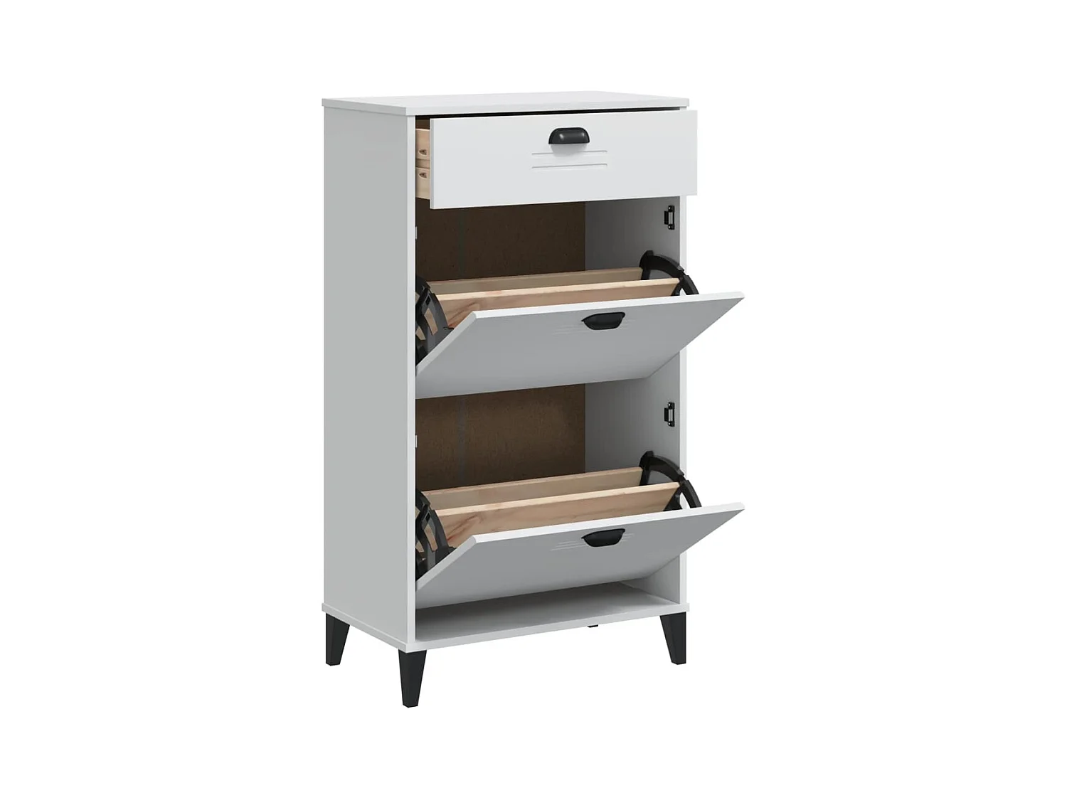 Armoire à chaussures blanc bois d'ingénierie