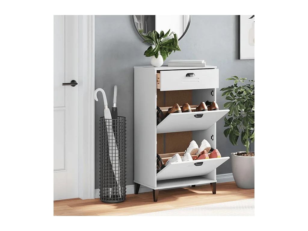 Armoire à chaussures blanc bois d'ingénierie