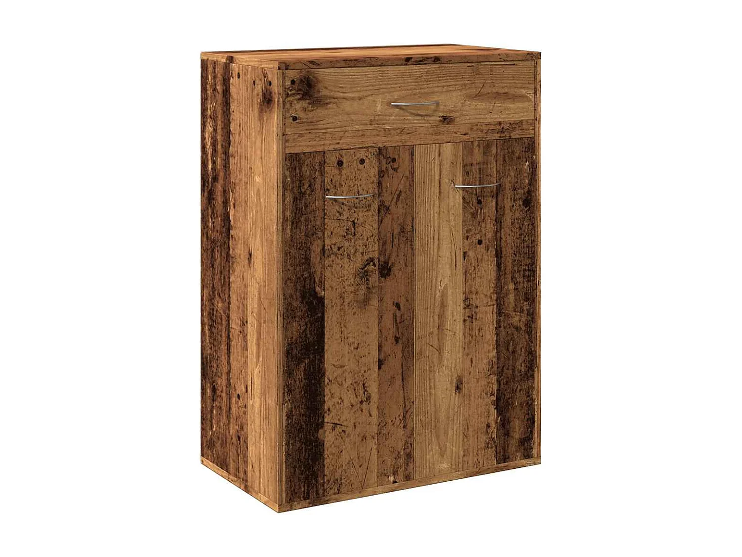 Armoire à chaussures vieux bois 60x35x84 cm bois d'ingénierie