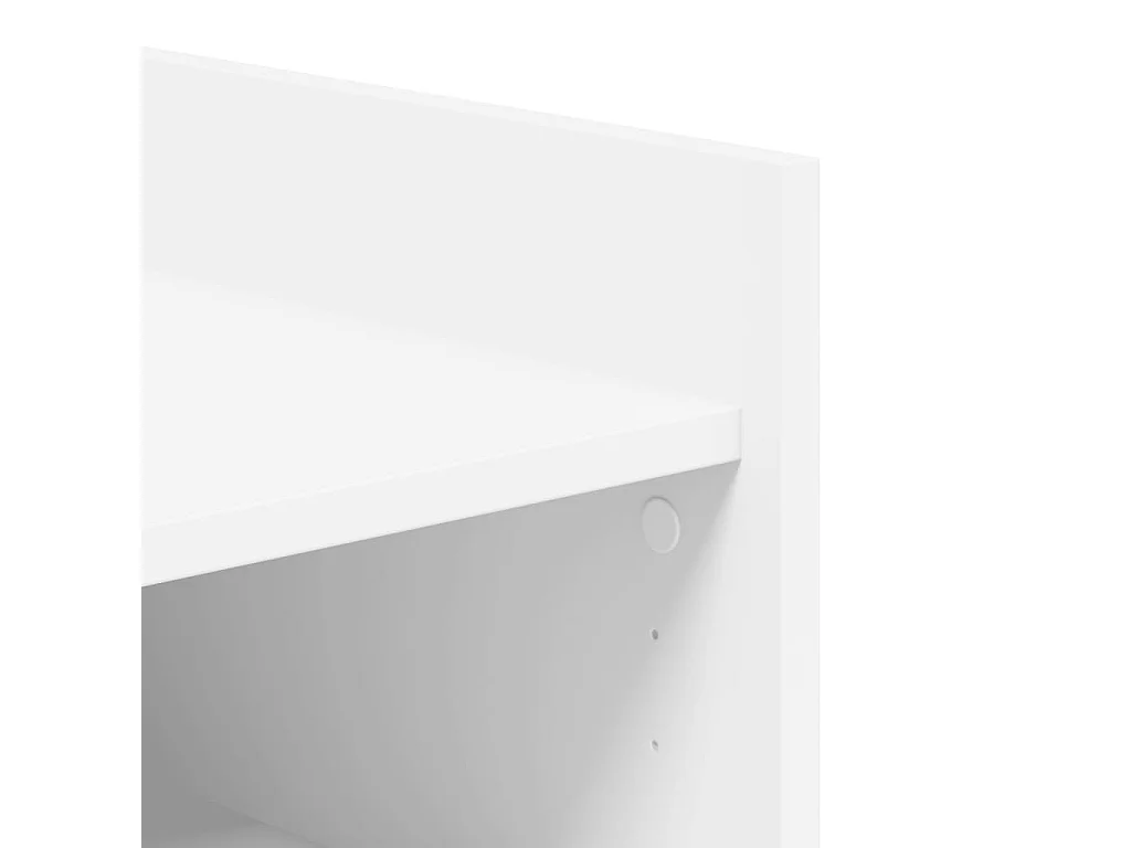 Armoire à chaussures blanc 52x37,5x100 cm bois d'ingénierie