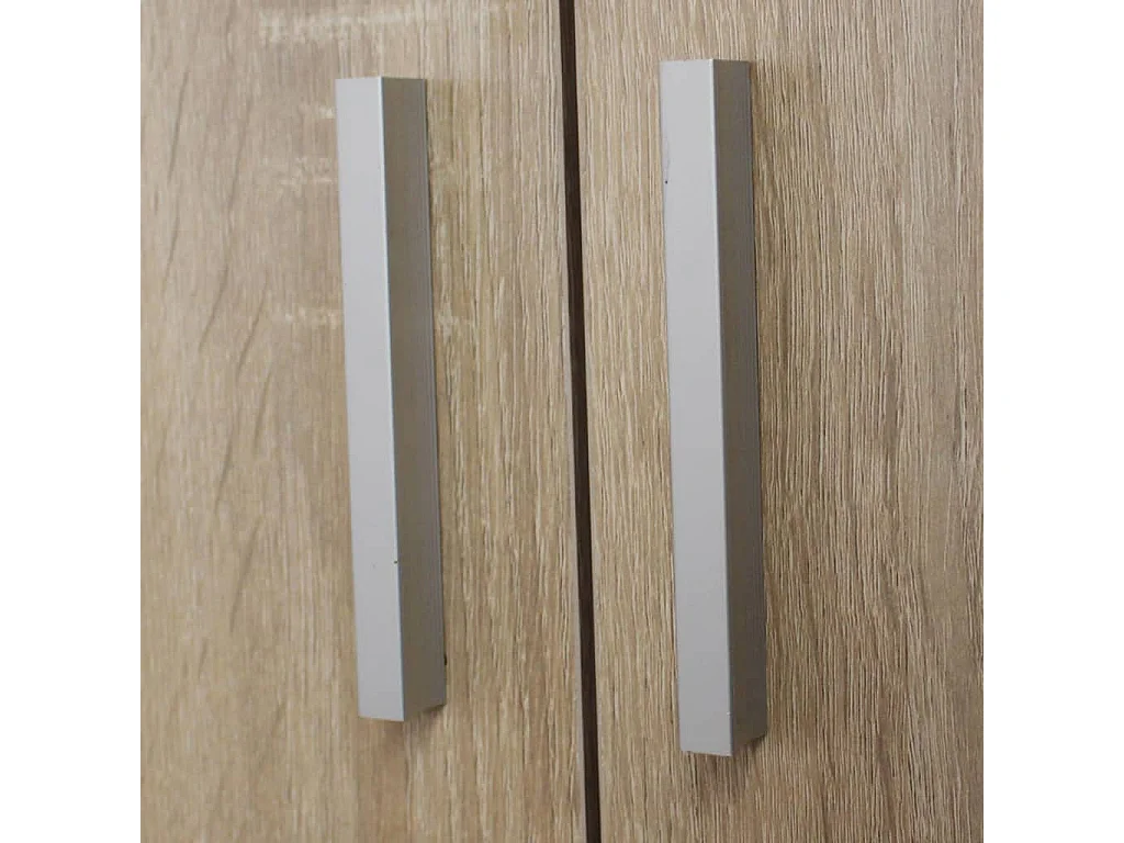 Scarpiera in rovere a 7 ripiani