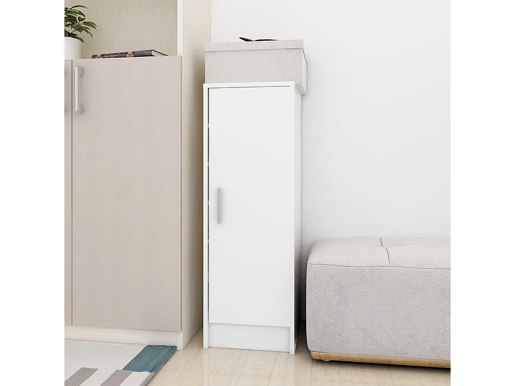 Armoire à chaussures Blanc 32x35x92 cm Aggloméré