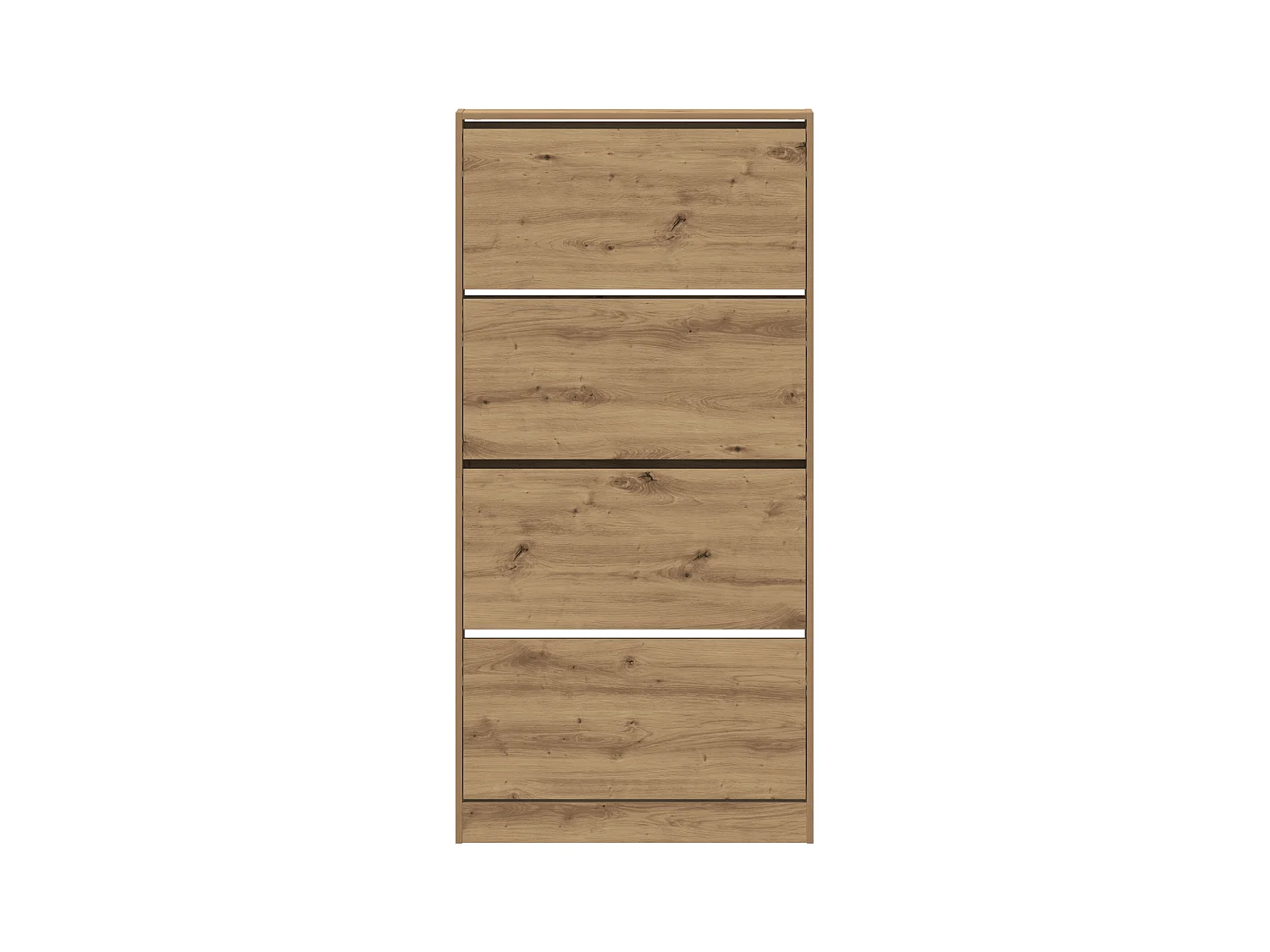 Armoire à Chaussures Chêne Artisanal Bois d'Ingénierie