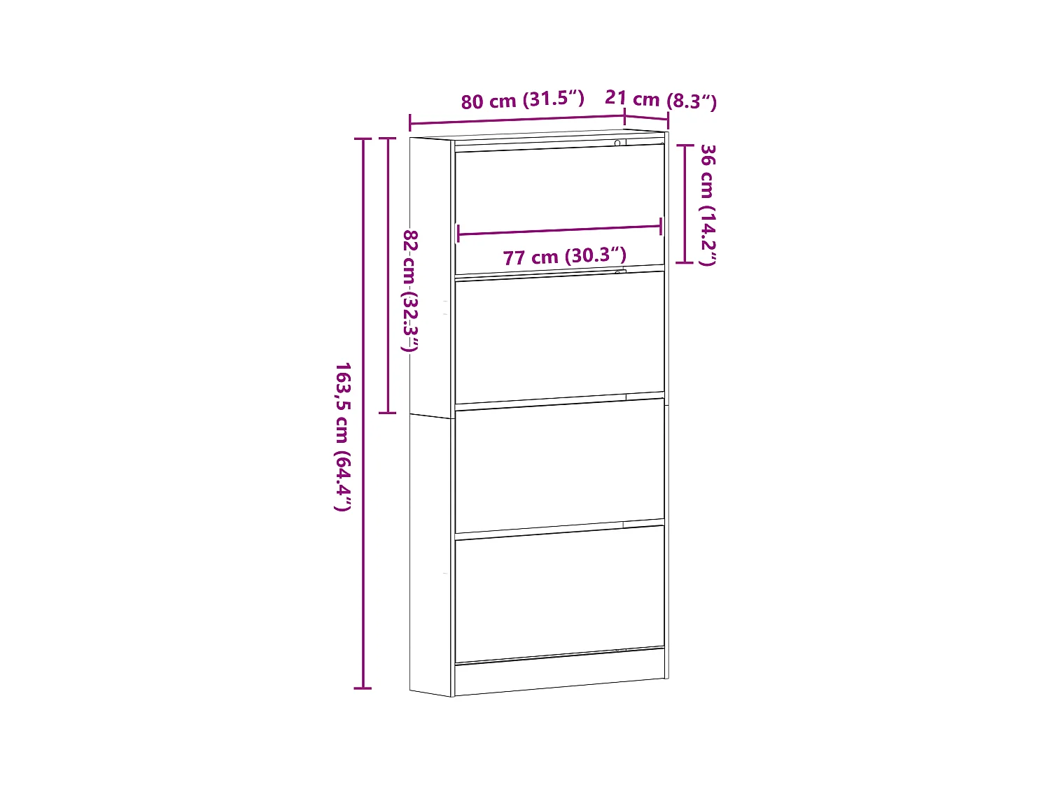 Armoire à Chaussures Chêne Artisanal Bois d'Ingénierie