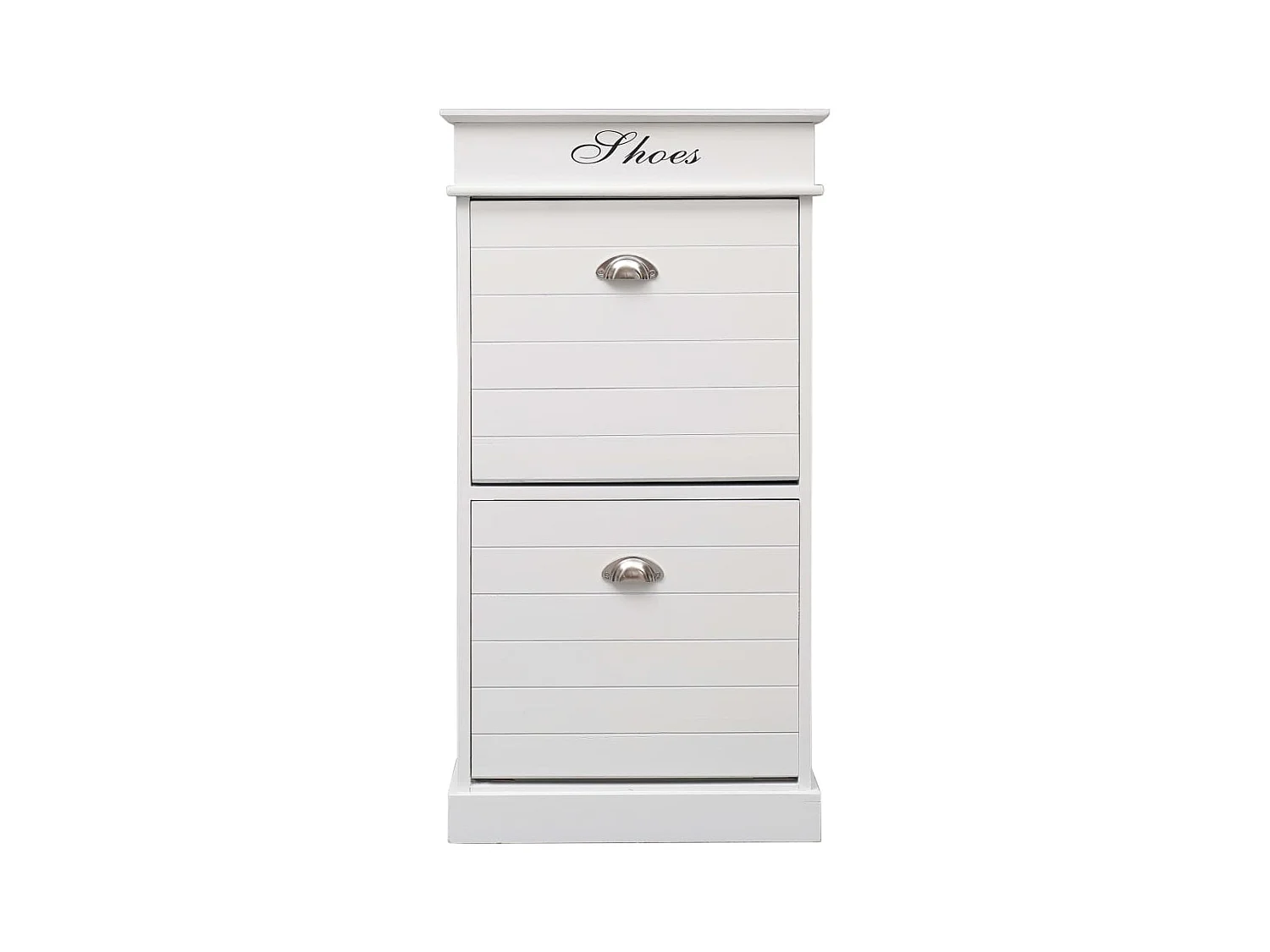 Armoire à chaussures Blanc 50 x 28 x 98 cm Bois de Paulownia