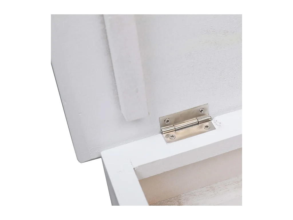 Armoire à chaussures Blanc 50 x 28 x 98 cm Bois de Paulownia