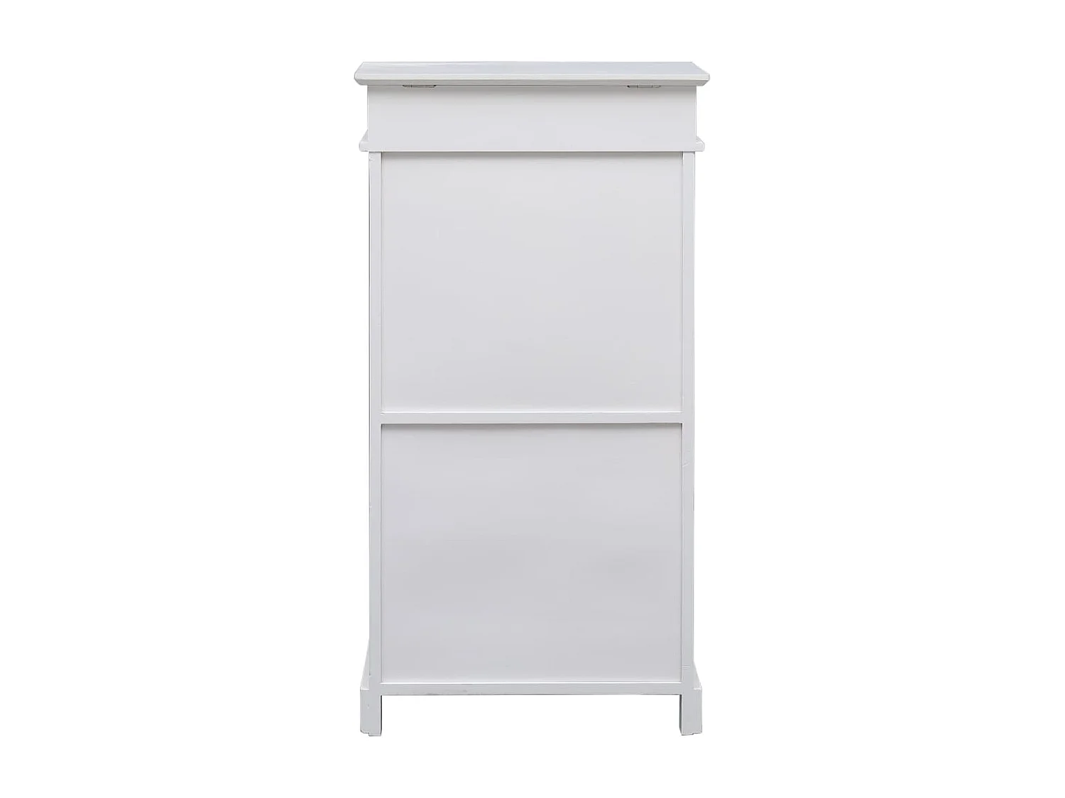 Zapatero blanco 50x28x98 cm madera de paulownia