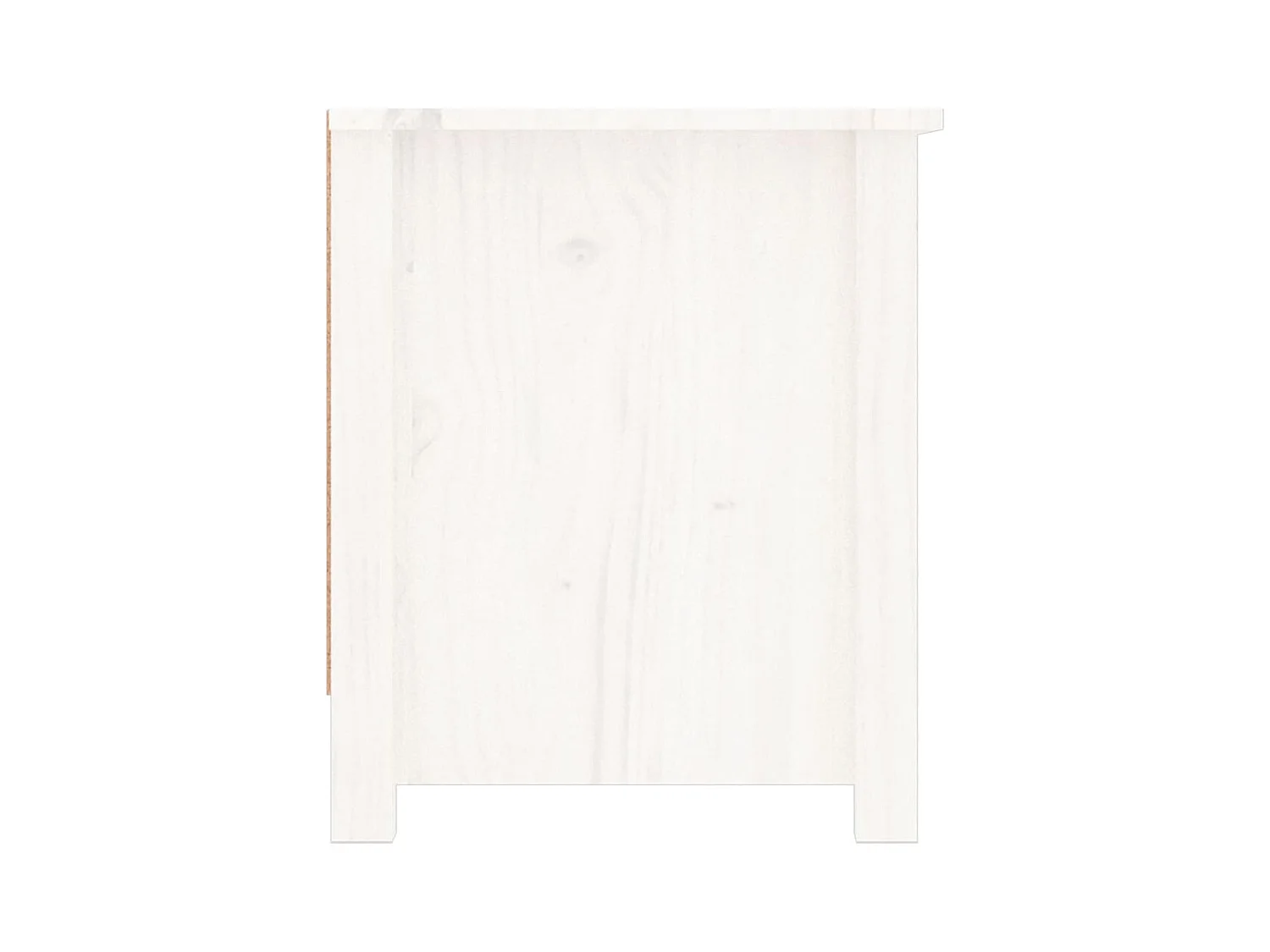 Armoire à chaussures Blanc 110x38x45,5 cm Bois de pin massif
