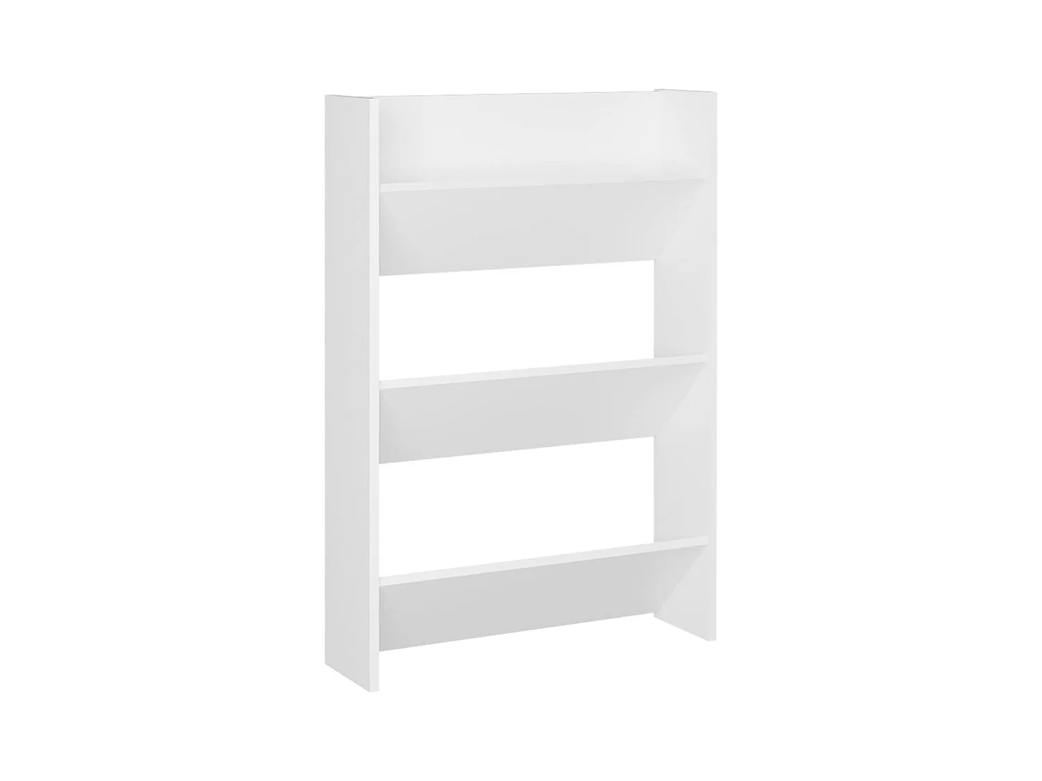 Armoires à chaussures murales 2 pcs Blanc 60x18x90 cm Aggloméré