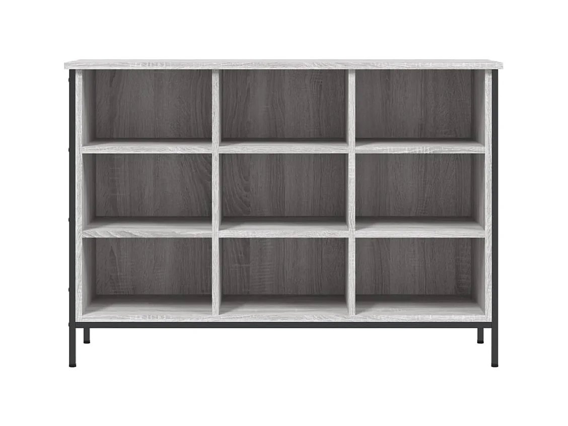 Sonoma grijze schoenenkast 100x35x70 cm bewerkt hout