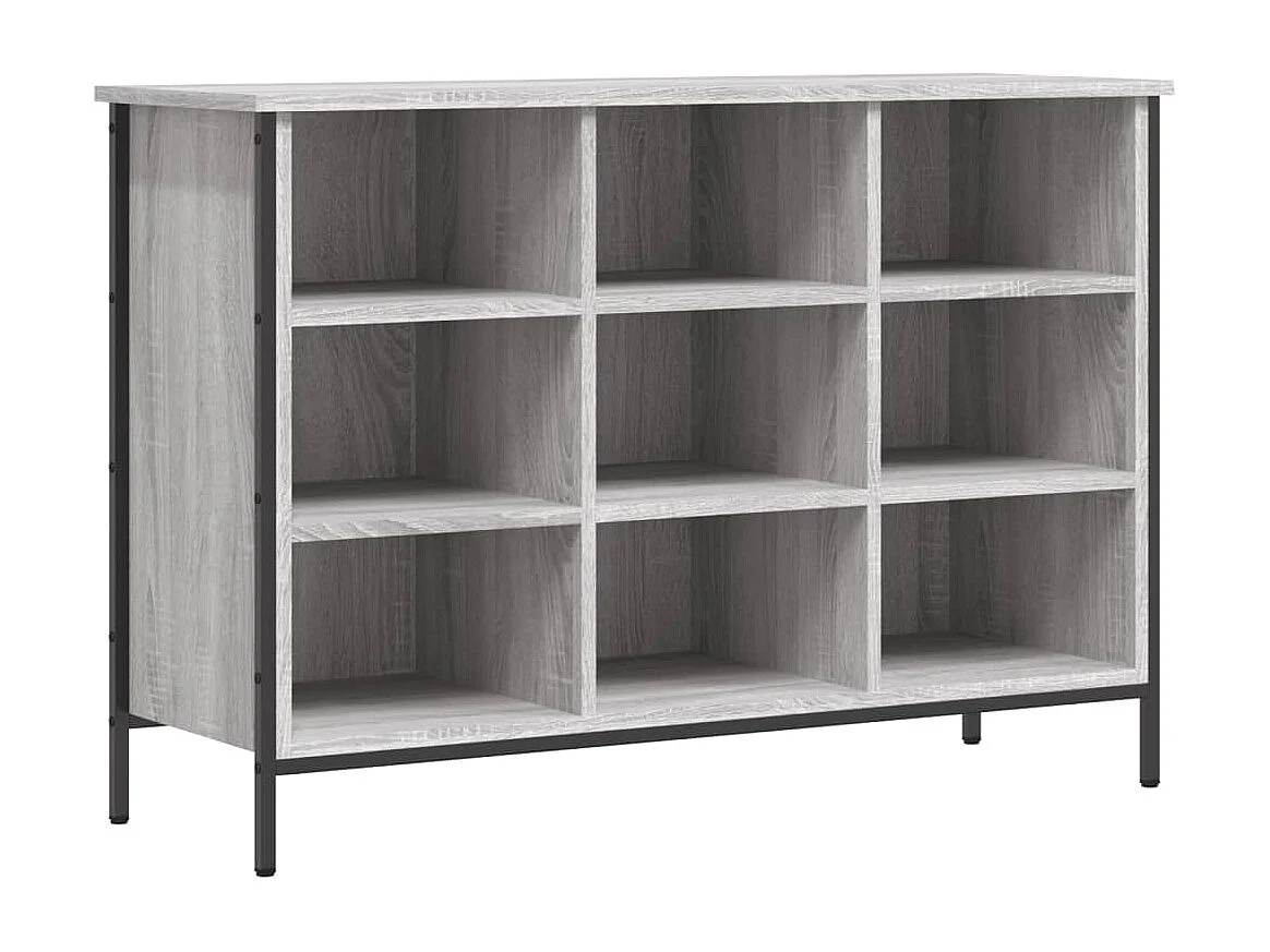 Zapatero Sonoma gris 100x35x70 cm madera de ingeniería