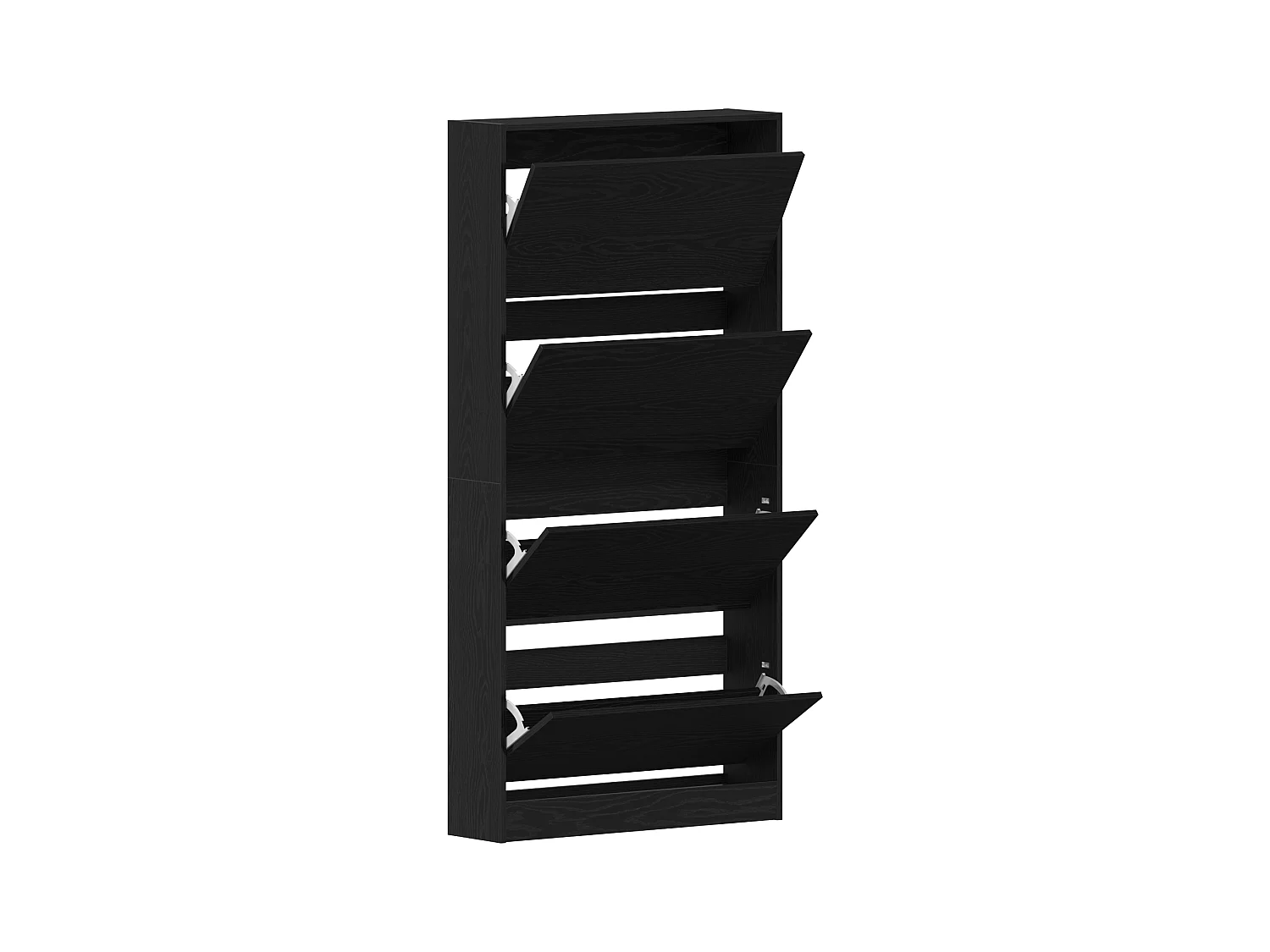 Armoire à chaussures Chêne noir Bois d'ingénierie