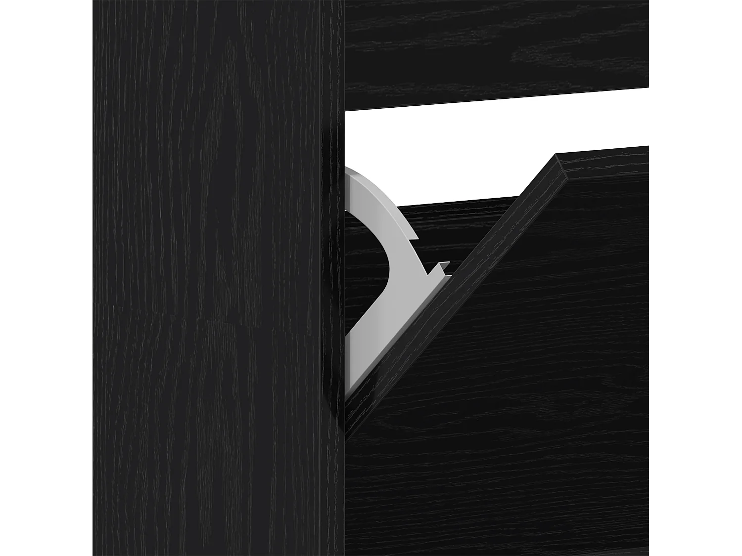 Armoire à chaussures Chêne noir Bois d'ingénierie