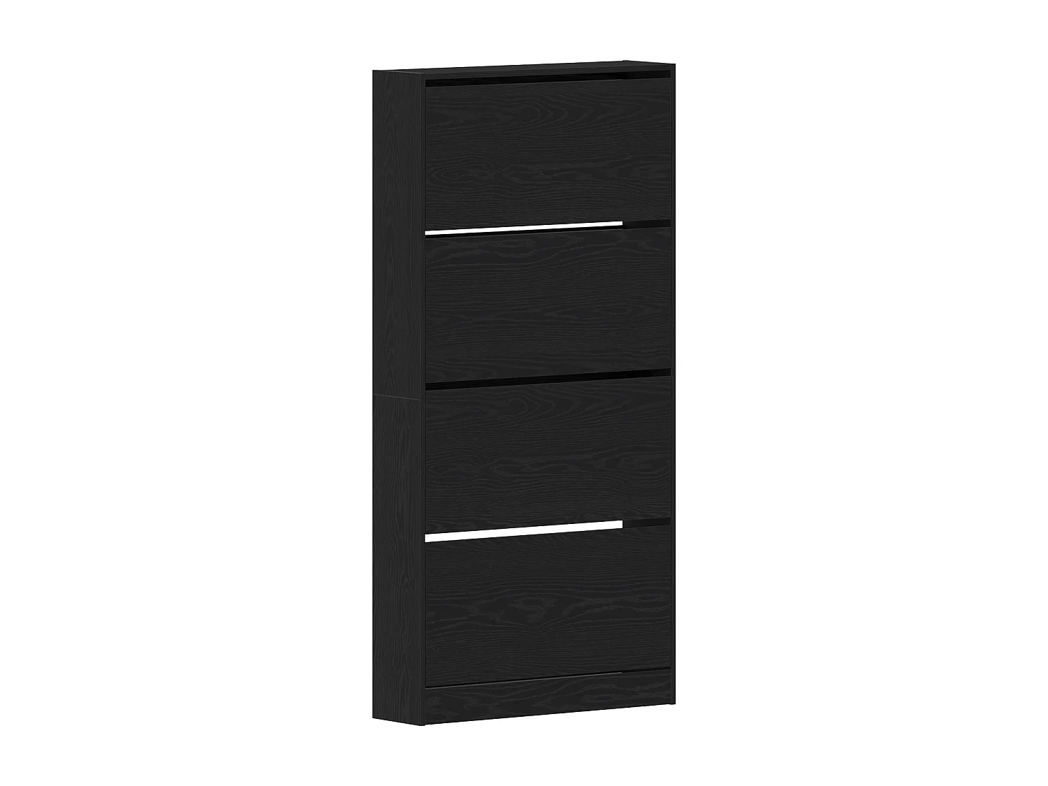 Armoire à chaussures Chêne noir Bois d'ingénierie